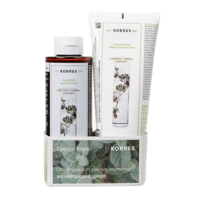 KORRES Aloe + Dittany Shampoo 250ml + Conditioner 200ml Set