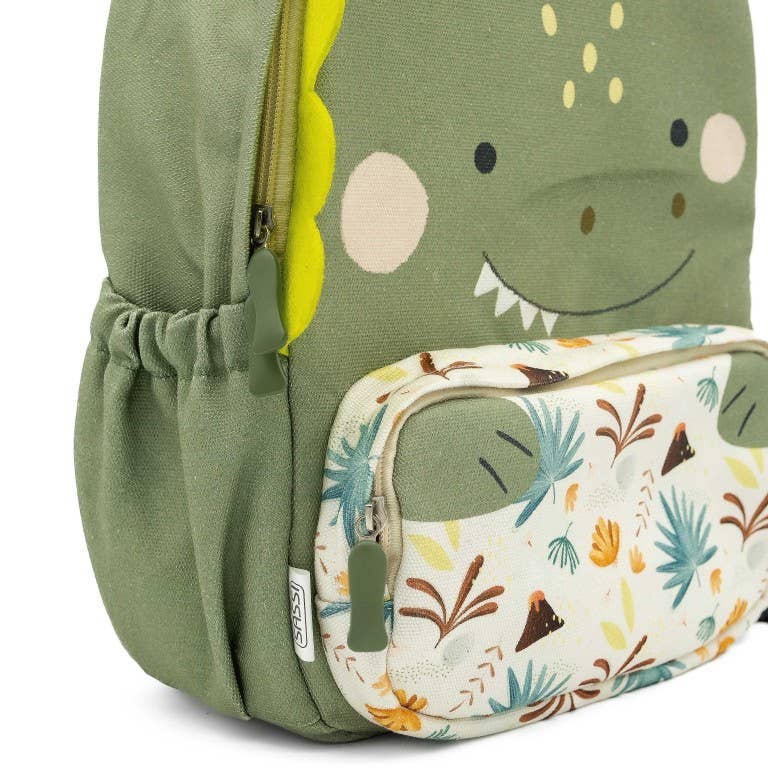 Large A4 backpack - Cracky the Dinosaur