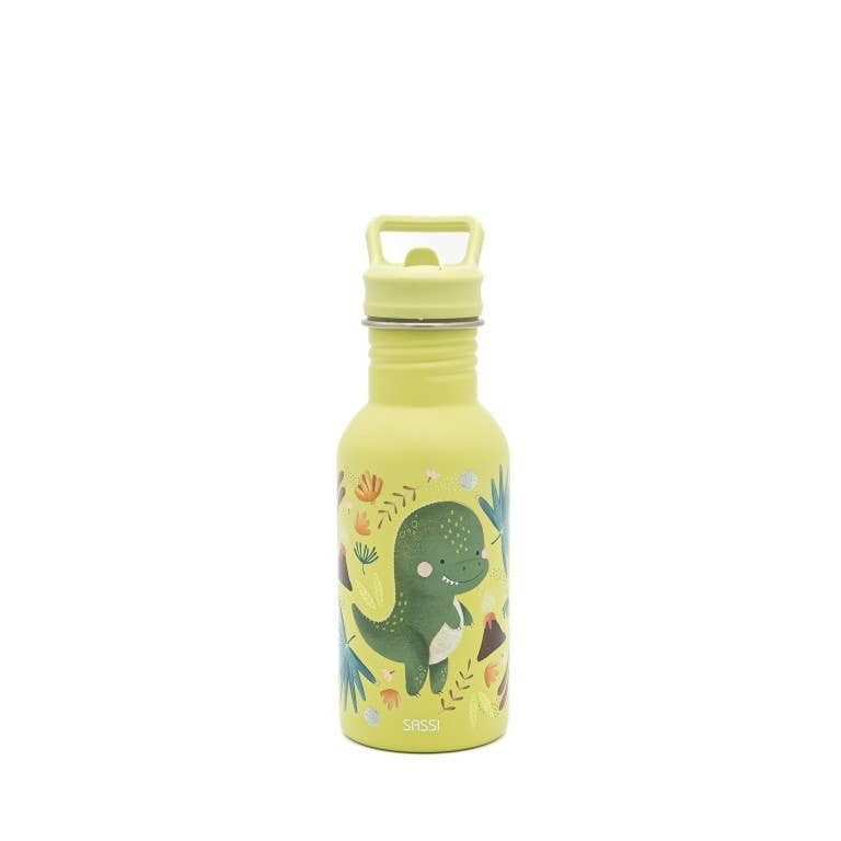 500ml stainless steel water bottle - Cracky the dinosaur
