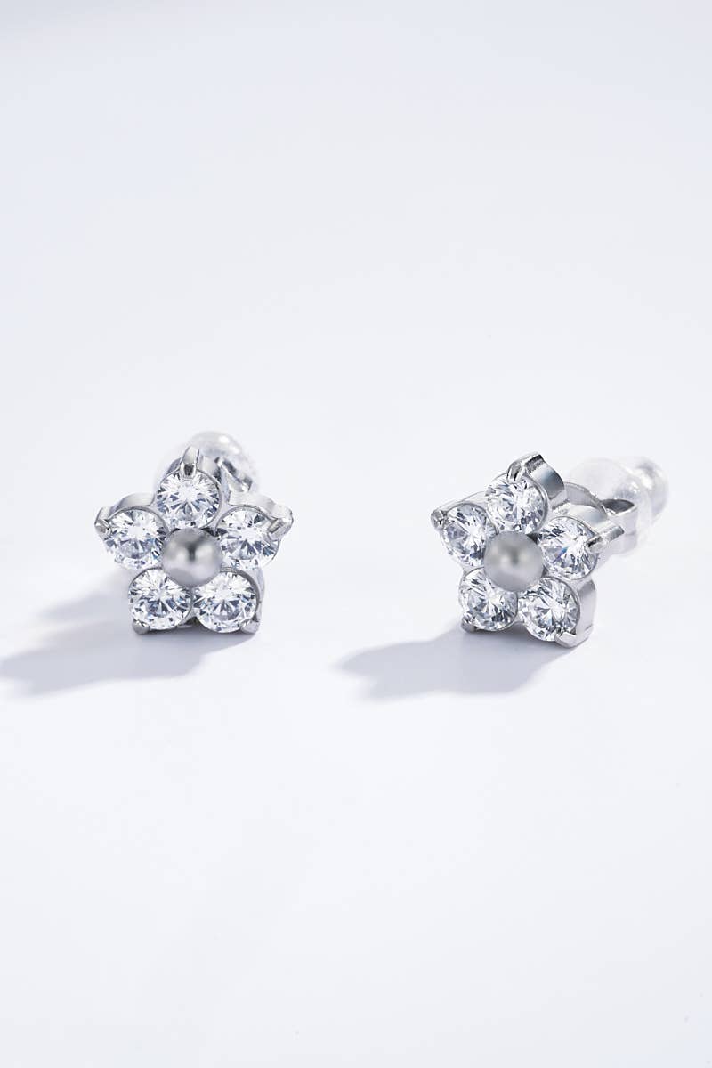 124AQ342 stainless steel earrings: Gold
