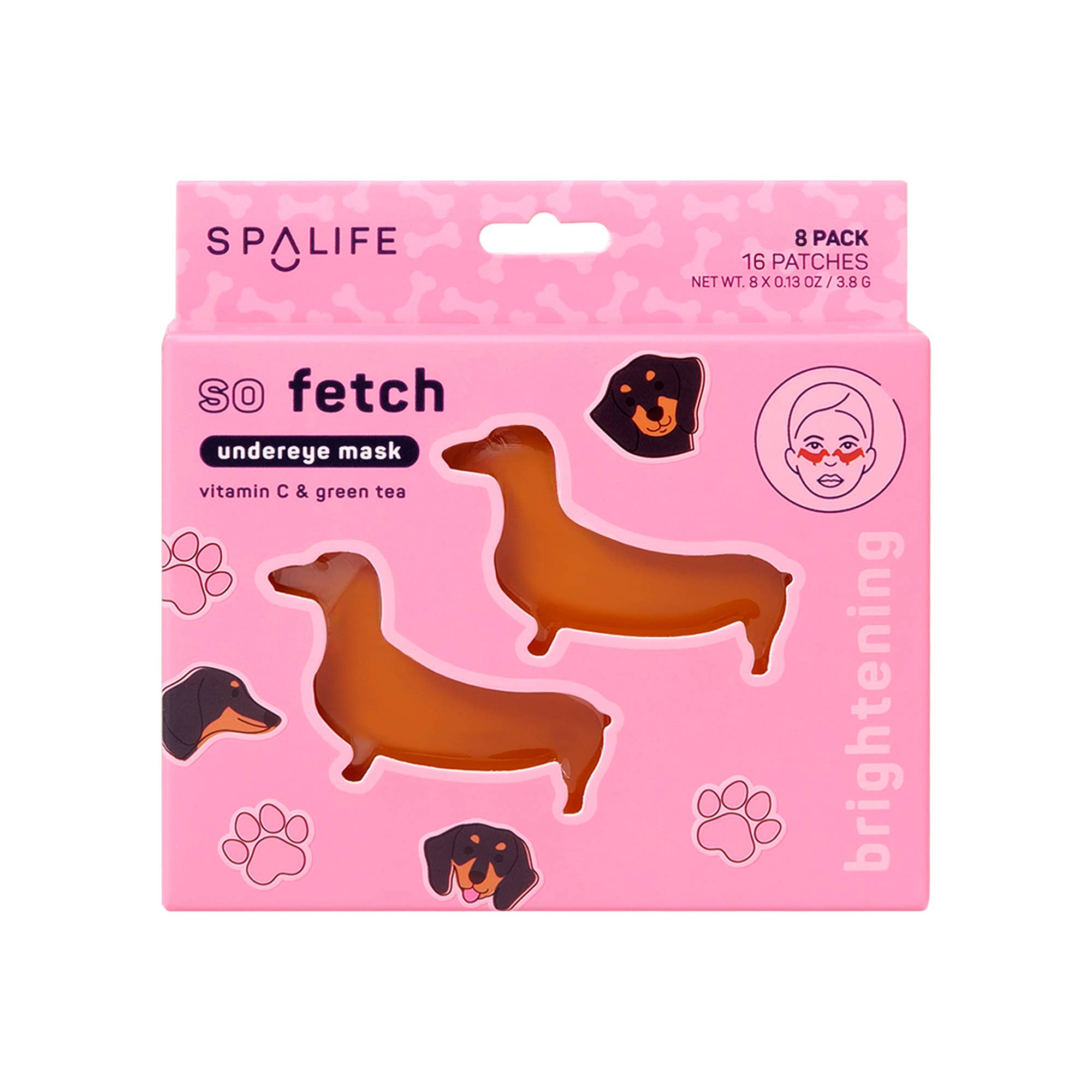 So Fetch Viral Dachshund Dog Eye Patches l Beauty Gift 8 ct