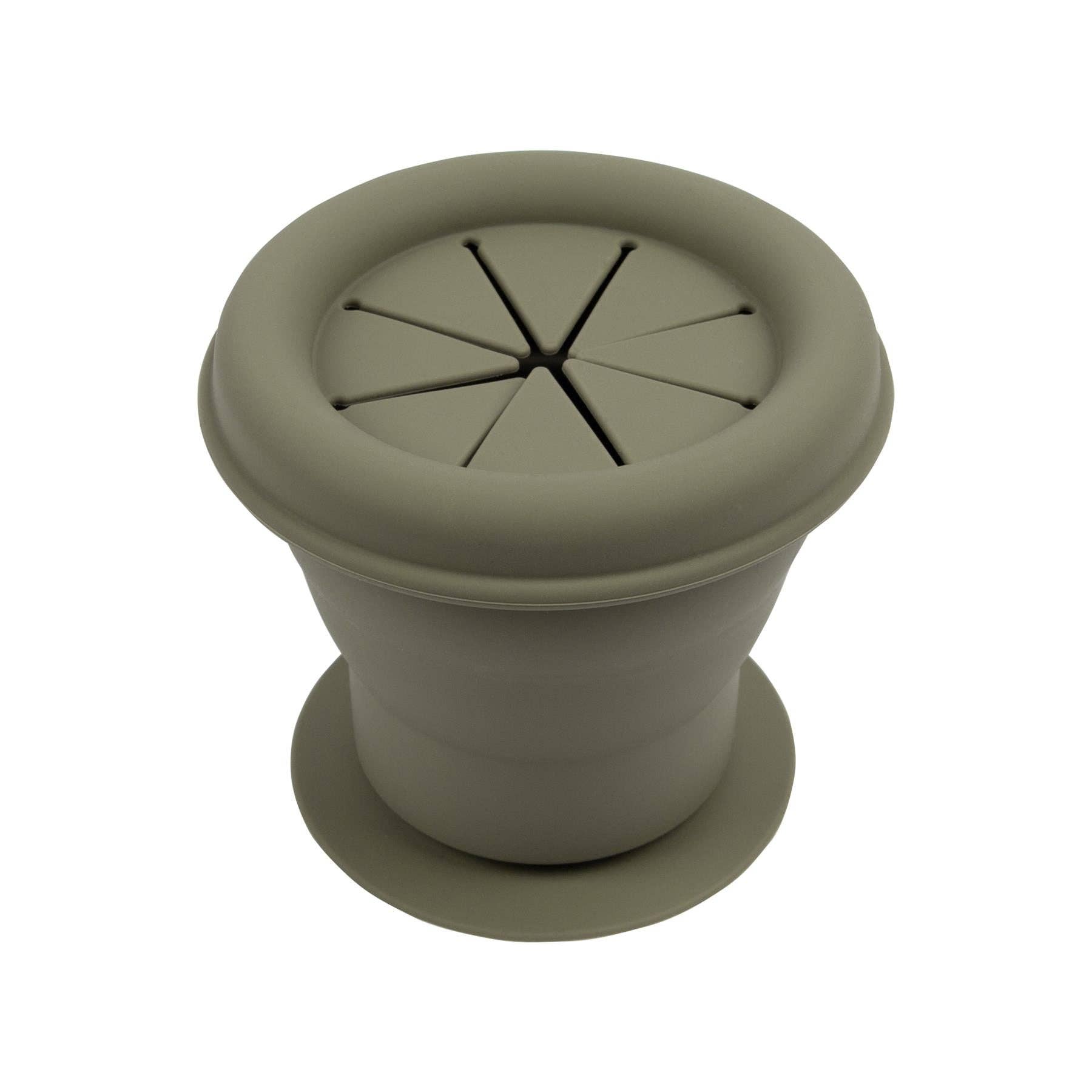 Baby Silicone Snack Pot - By Tiny Dining: Dusty Rose