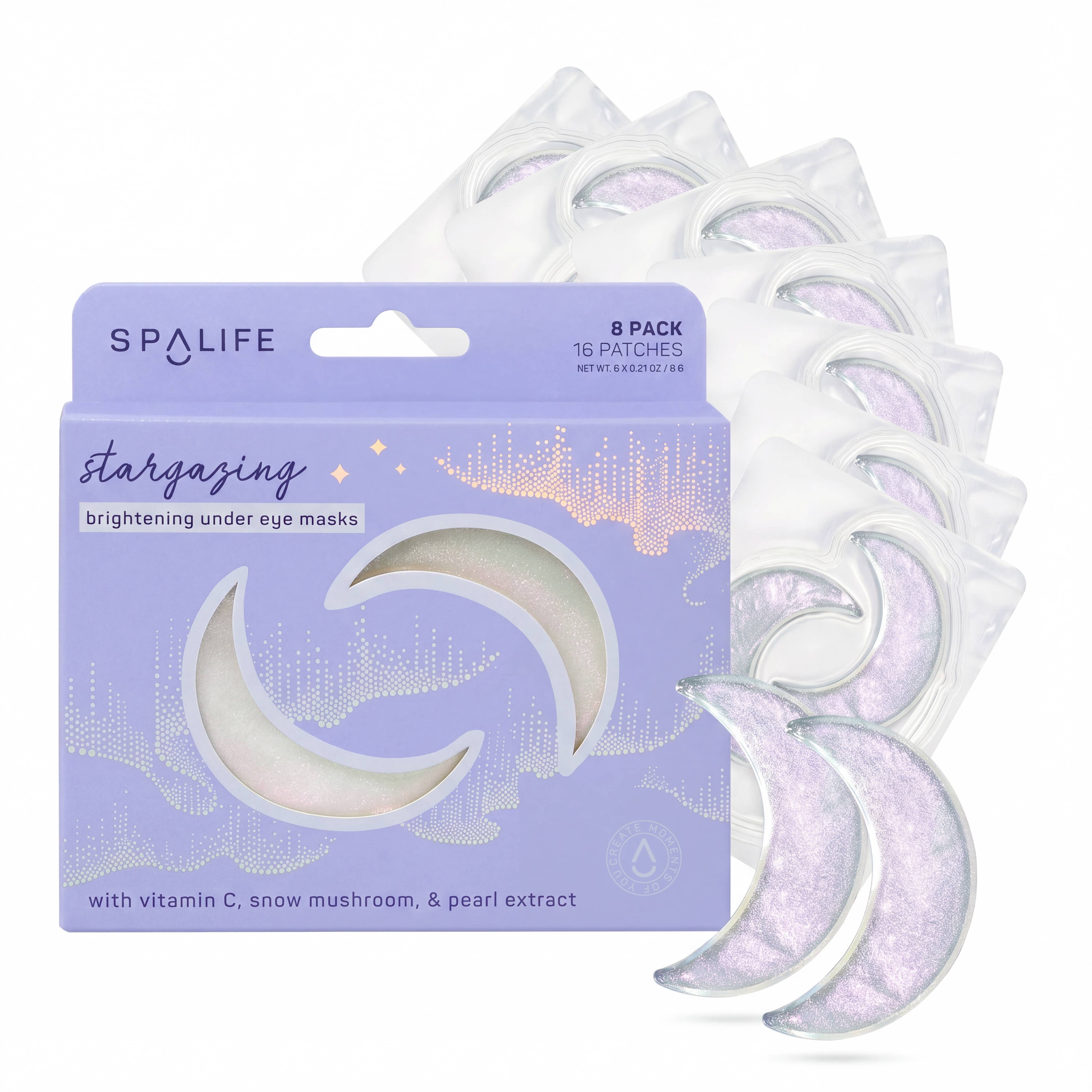 Stargazing Brightening Moon Shape Undereye Patches | 8 Pack