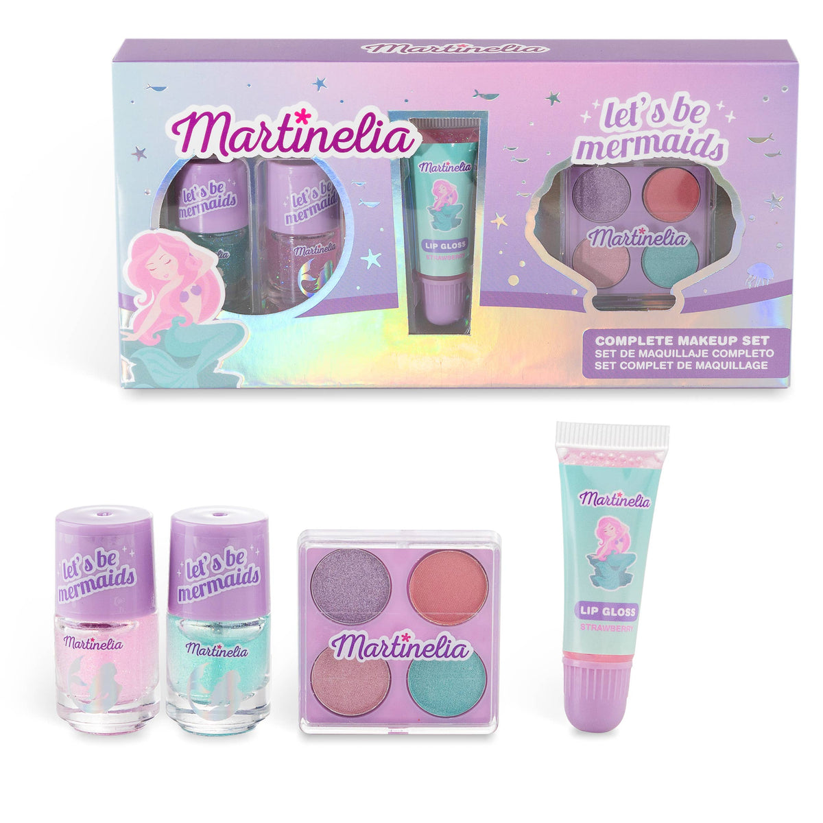 MARTINELIA LET'S BE MERMAIDS, COMPLETE MAKEUP SET