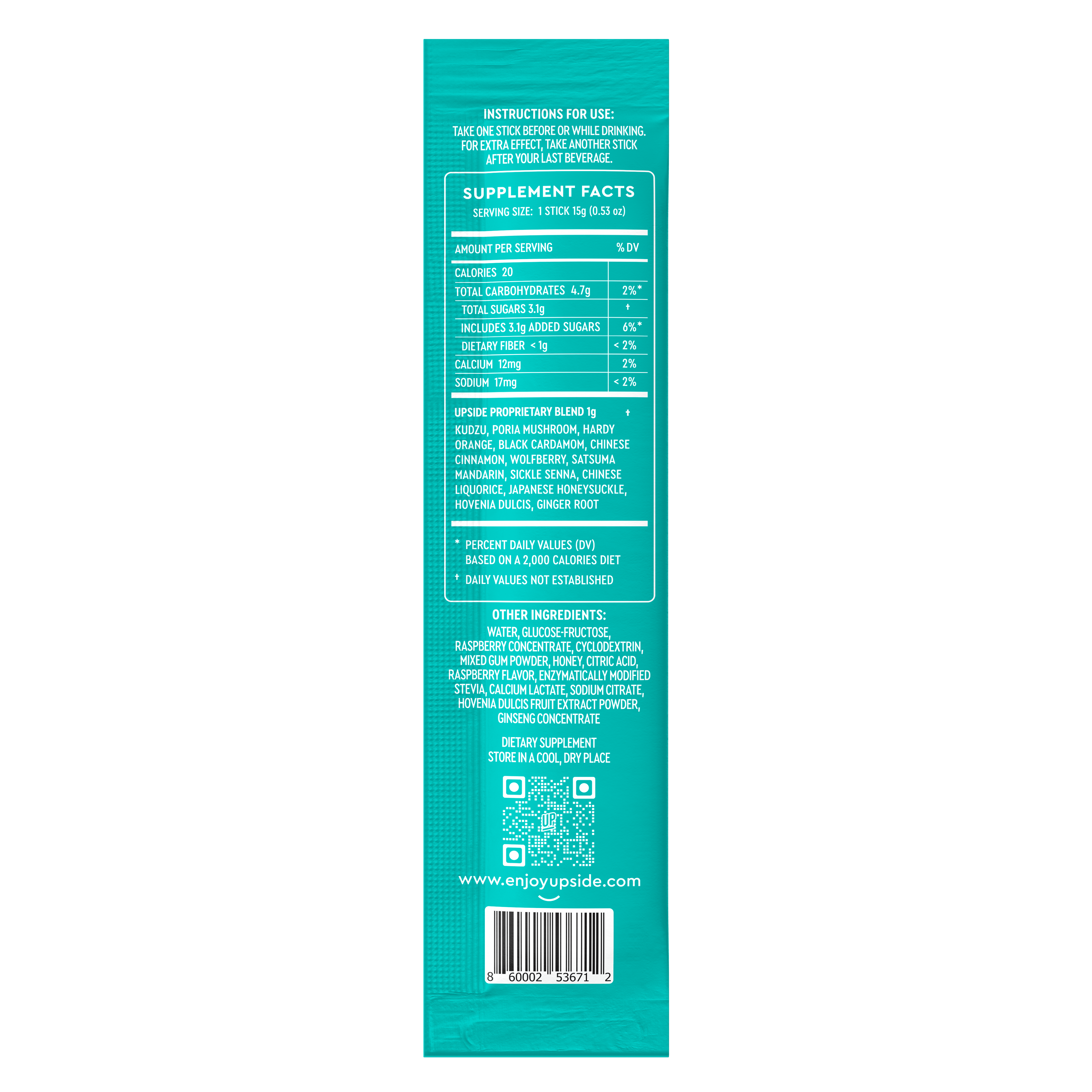 UPSIDE Before Drinking Hangover Sticks - Party Box (30-Pack)