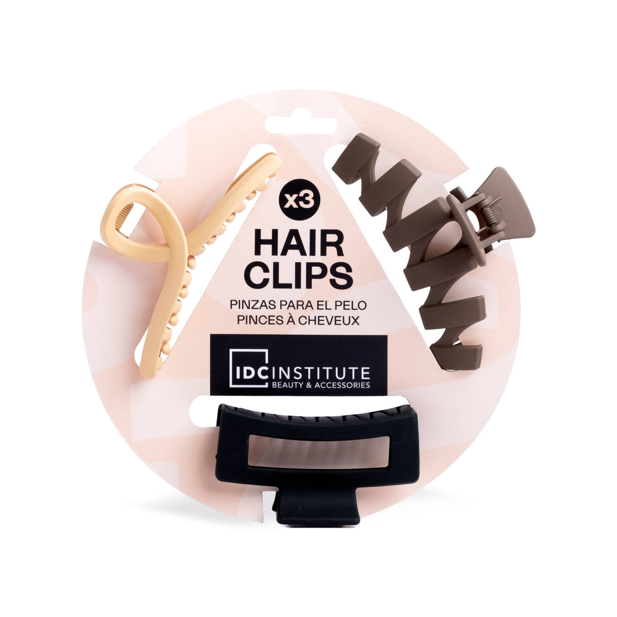 IDC INSTITUTE 3x MATTE HAIR CLIPS