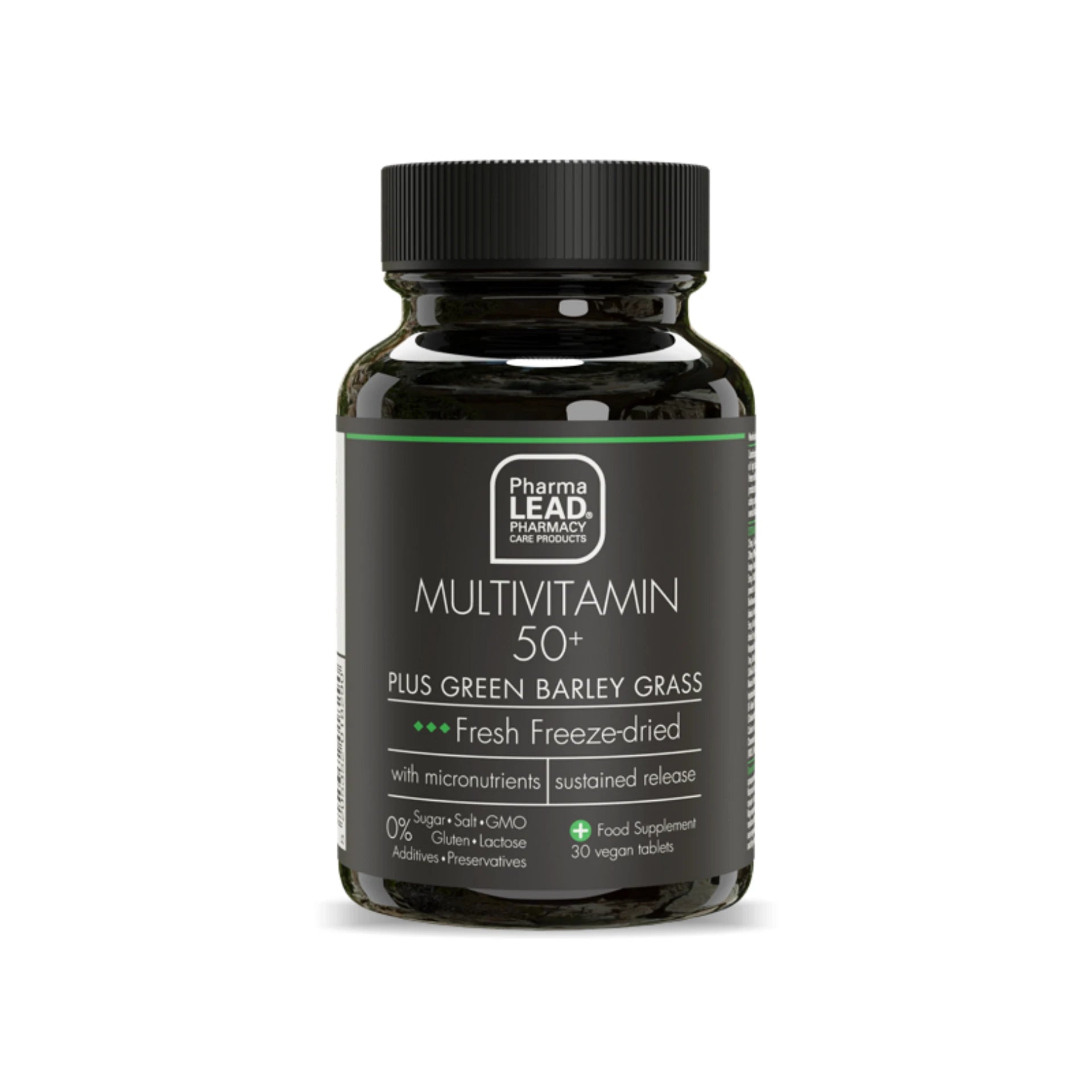 Multivitamin 50+ Plus Green Barley - Supports strong organism with vitamins, minerals, and green barley