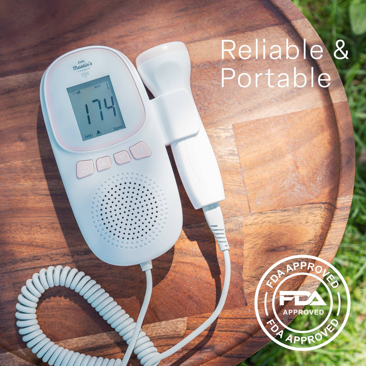 Little Martin's Portable Fetal Doppler: Blue