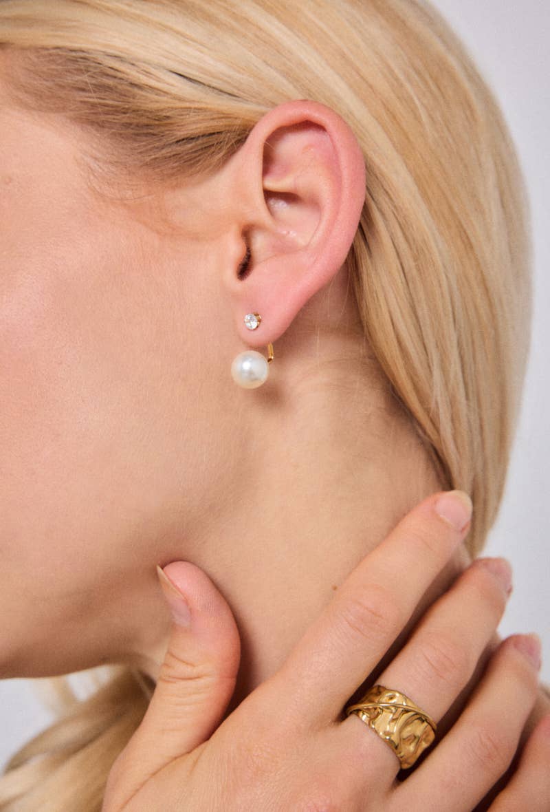 Stainless steel earrings: Gold / 100% Stainless steel