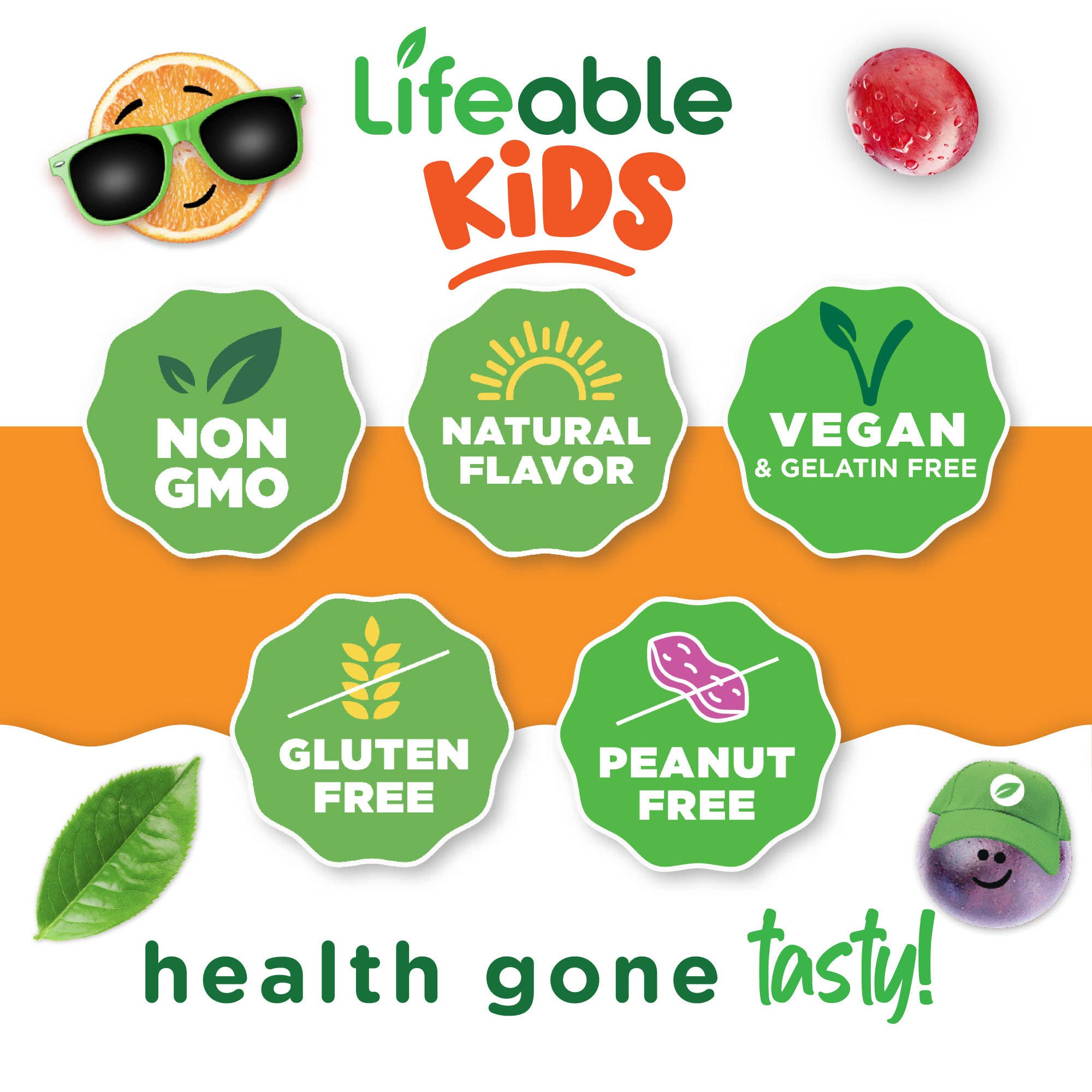 Lifeable - Vitamin B6 Gummies For Kids, 50mg, 60ct