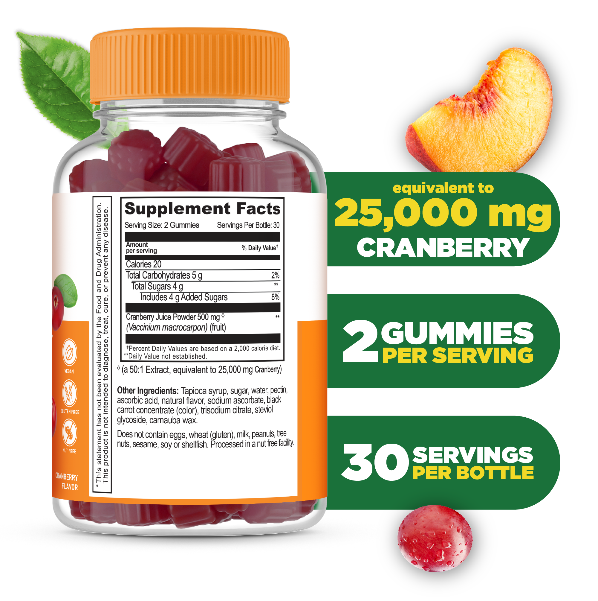 Lifeable - Cranberry Gummies for Women, 60 ct