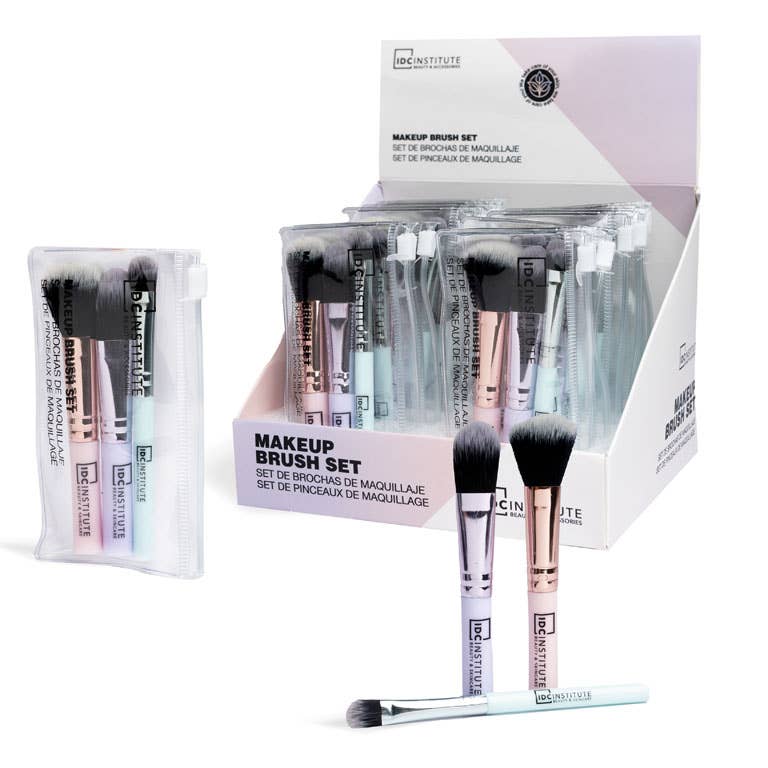 IDC INSTITUTE MAKEUP BRUSH SET 3PCS