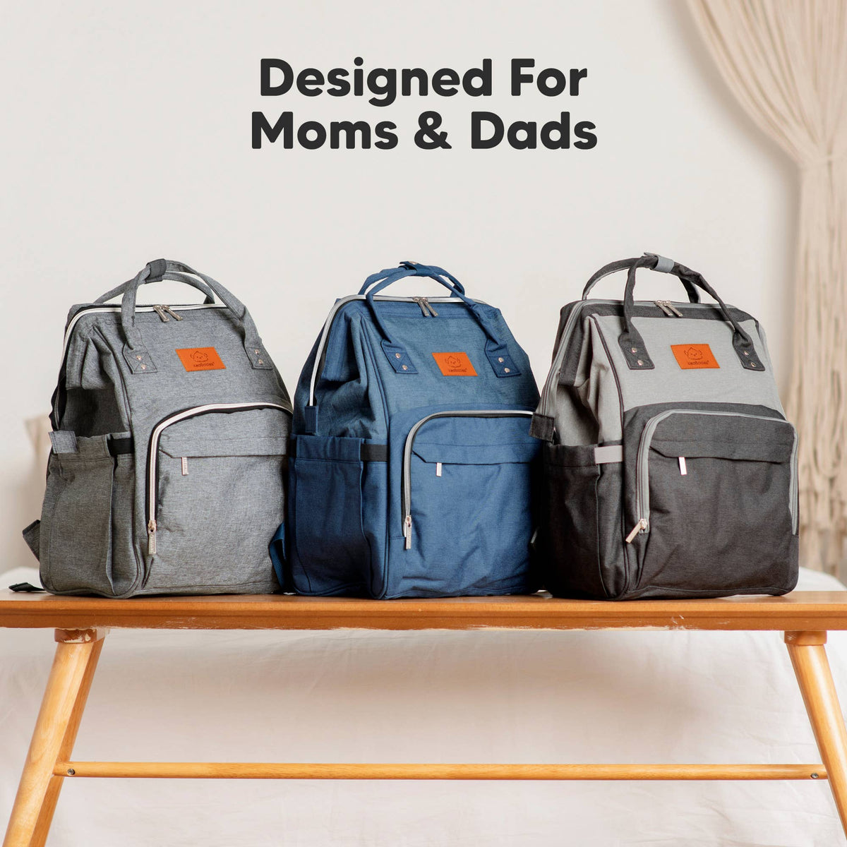 Original Diaper Bag Backpack, Baby Bags with Changing Pad: Classic Gray
