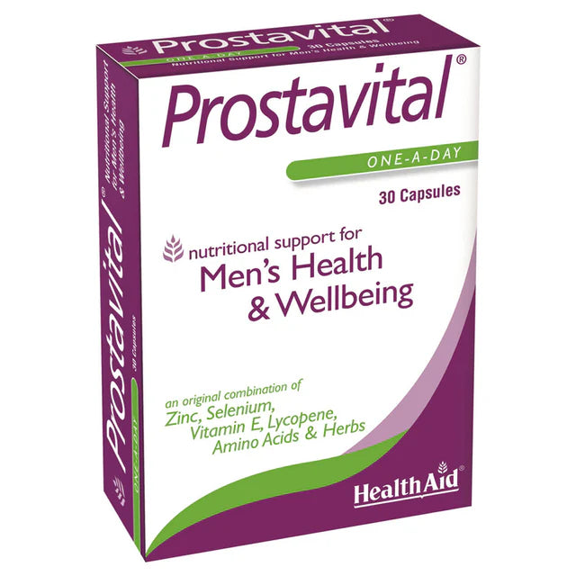 HealthAid Prostavital Capsules - Prostate and male health support.