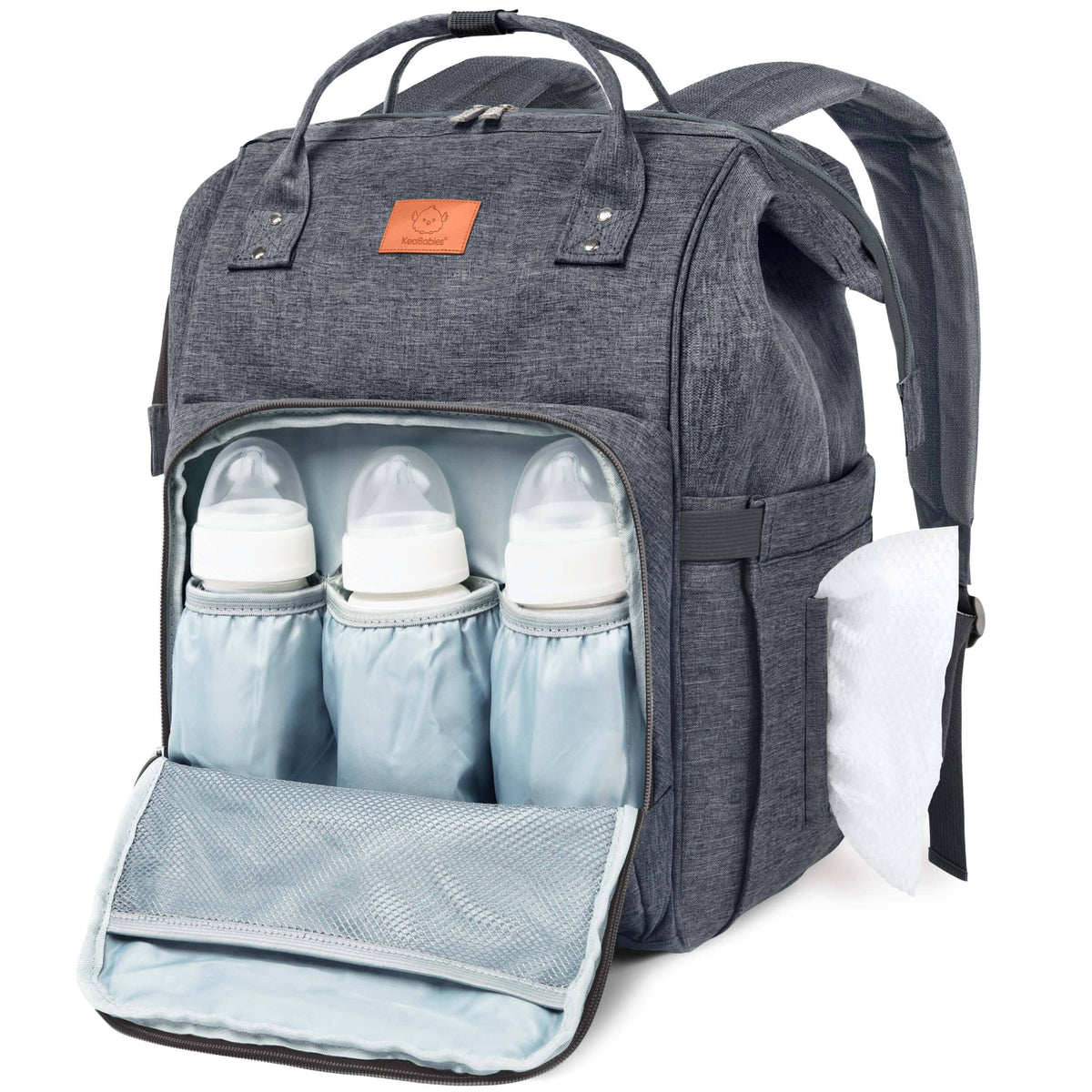 Original Diaper Bag Backpack, Baby Bags with Changing Pad: Mystic Gray