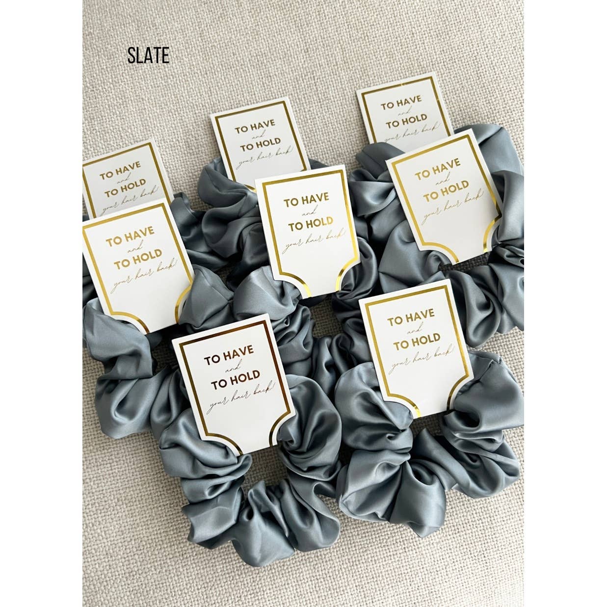 Silk Satin Soft Scrunchies - GRACE: CHAMPAGNE / ONE SIZE