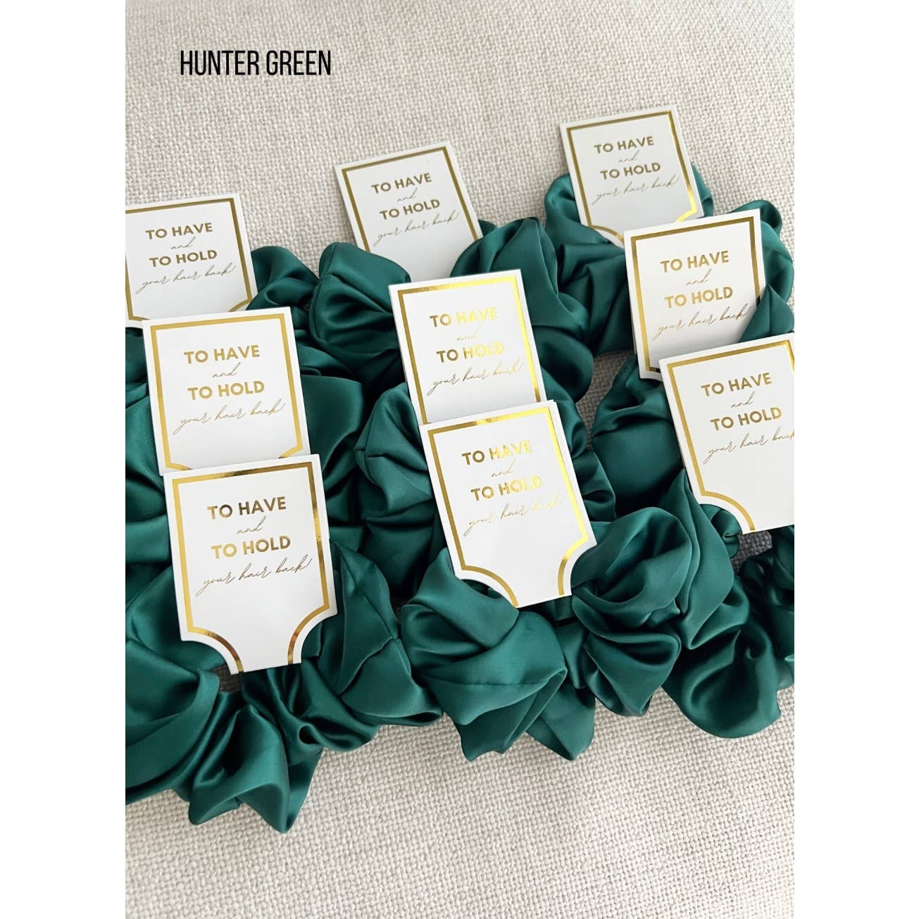 Silk Satin Soft Scrunchies - GRACE: CHAMPAGNE / ONE SIZE