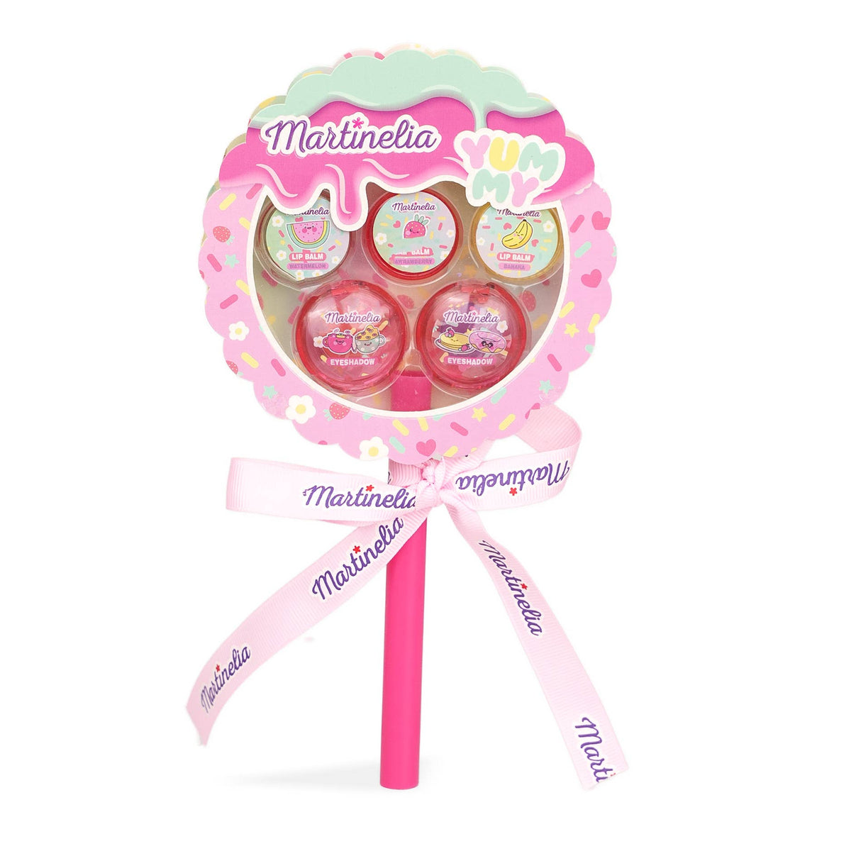 Party Kit: 3 Lip Balm, 2 Eyeshadow - Martinelia