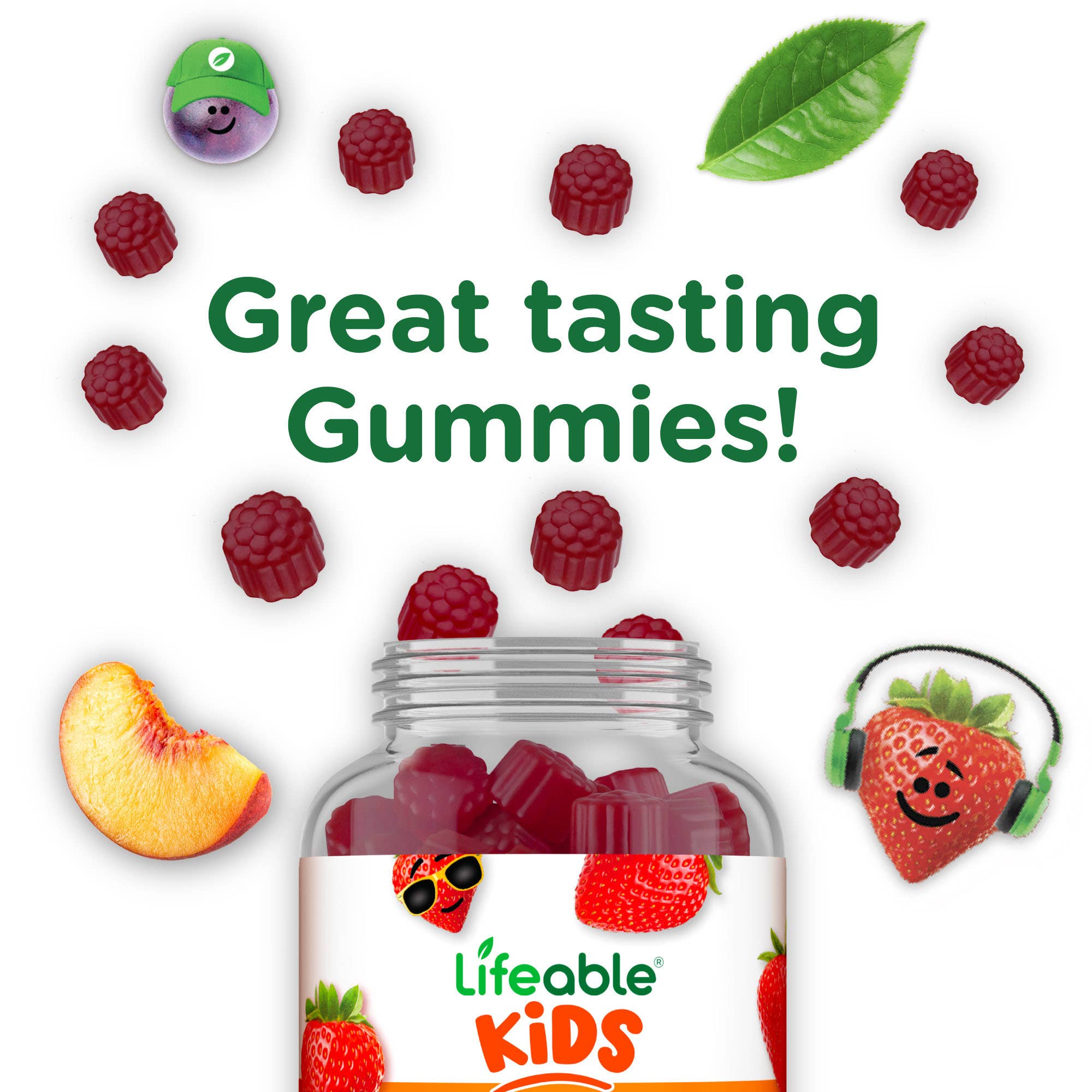 Lifeable - Vitamin B6 Gummies For Kids, 50mg, 60ct