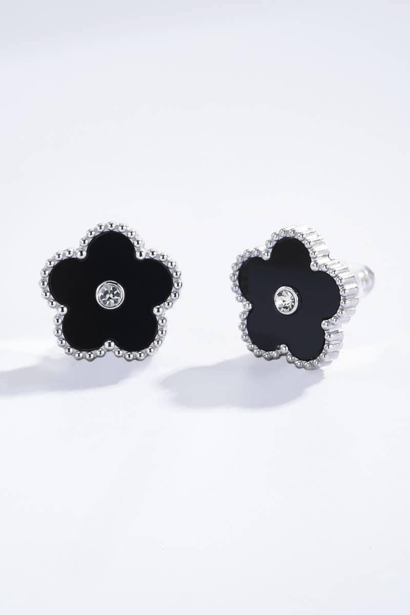 Stainless steel earrings 124AQ335: Silver