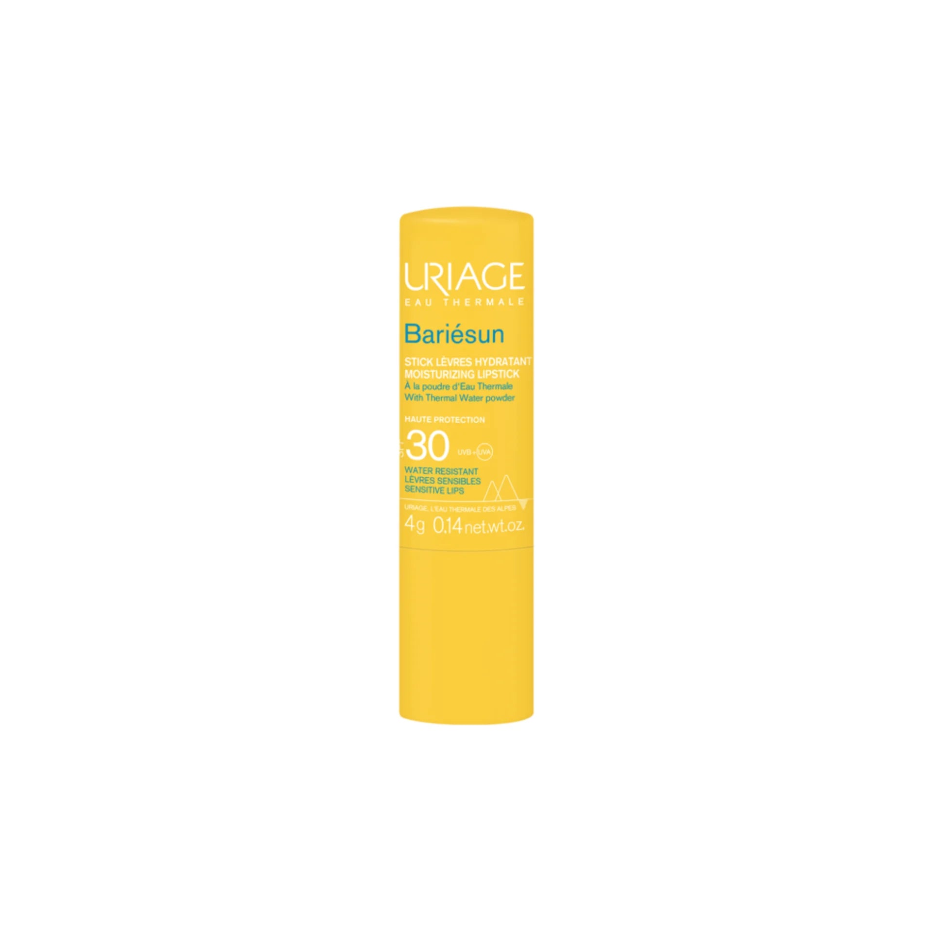 Uriage Bariesun Moisturizing Lipstick SPF30 for sun protection and hydration of lips.