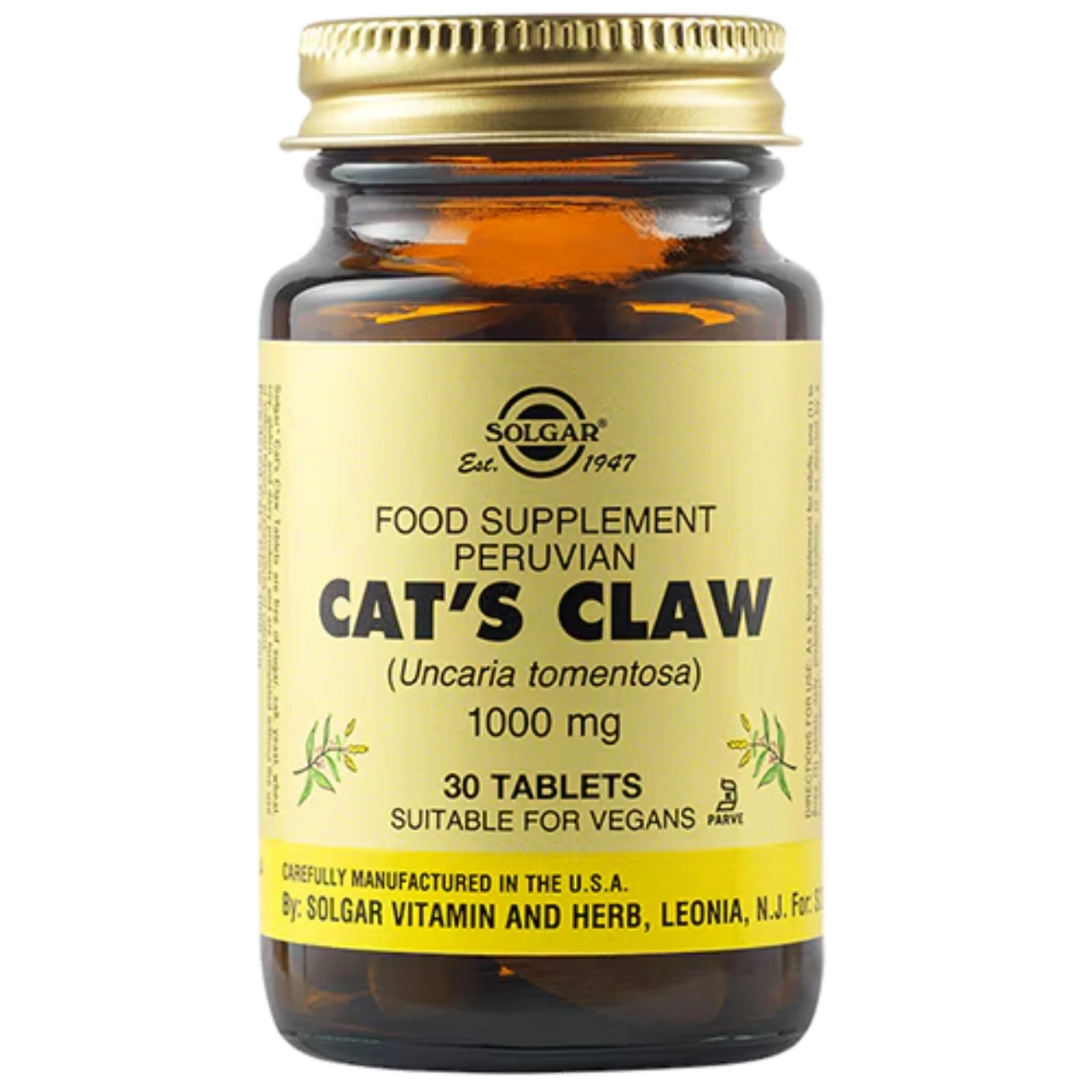 Solgar Cat's Claw Herbal Supplement for Immune Support