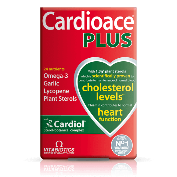 Cardioace Plus Capsules - Heart health support with plant sterols and essential nutrients.