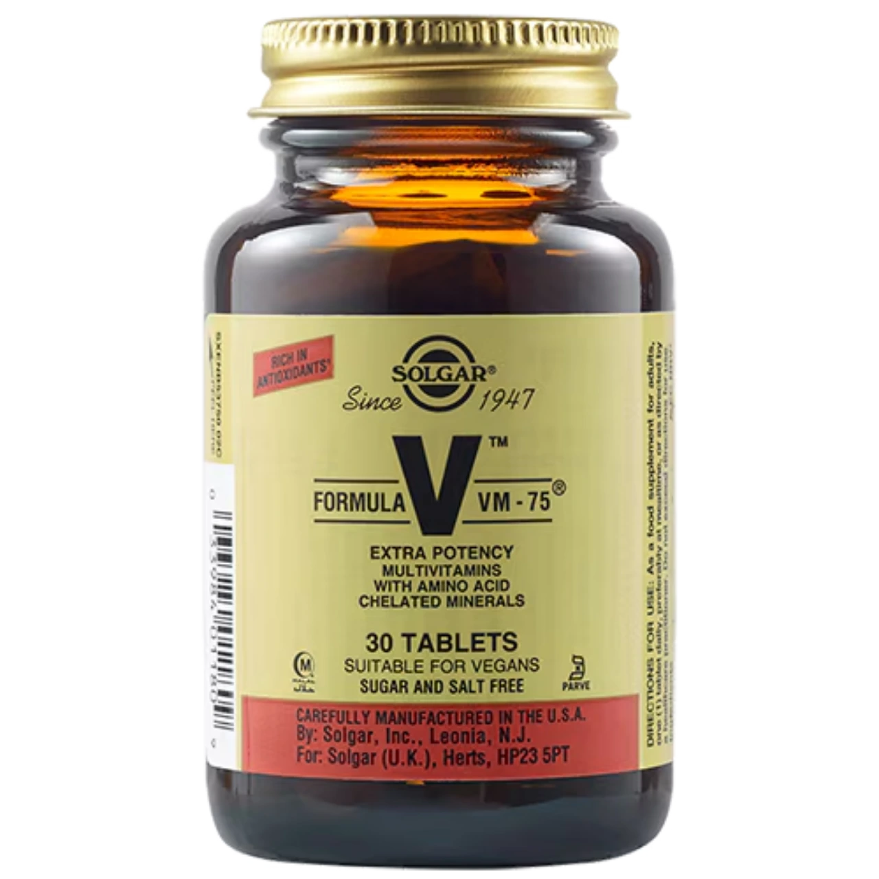 Solgar VM-75 Formula - 30tabs / 60tabs