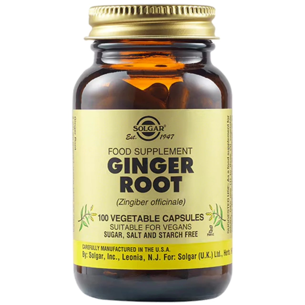 Solgar Ginger Root Extract - Supports digestive health with premium botanical ingredients.