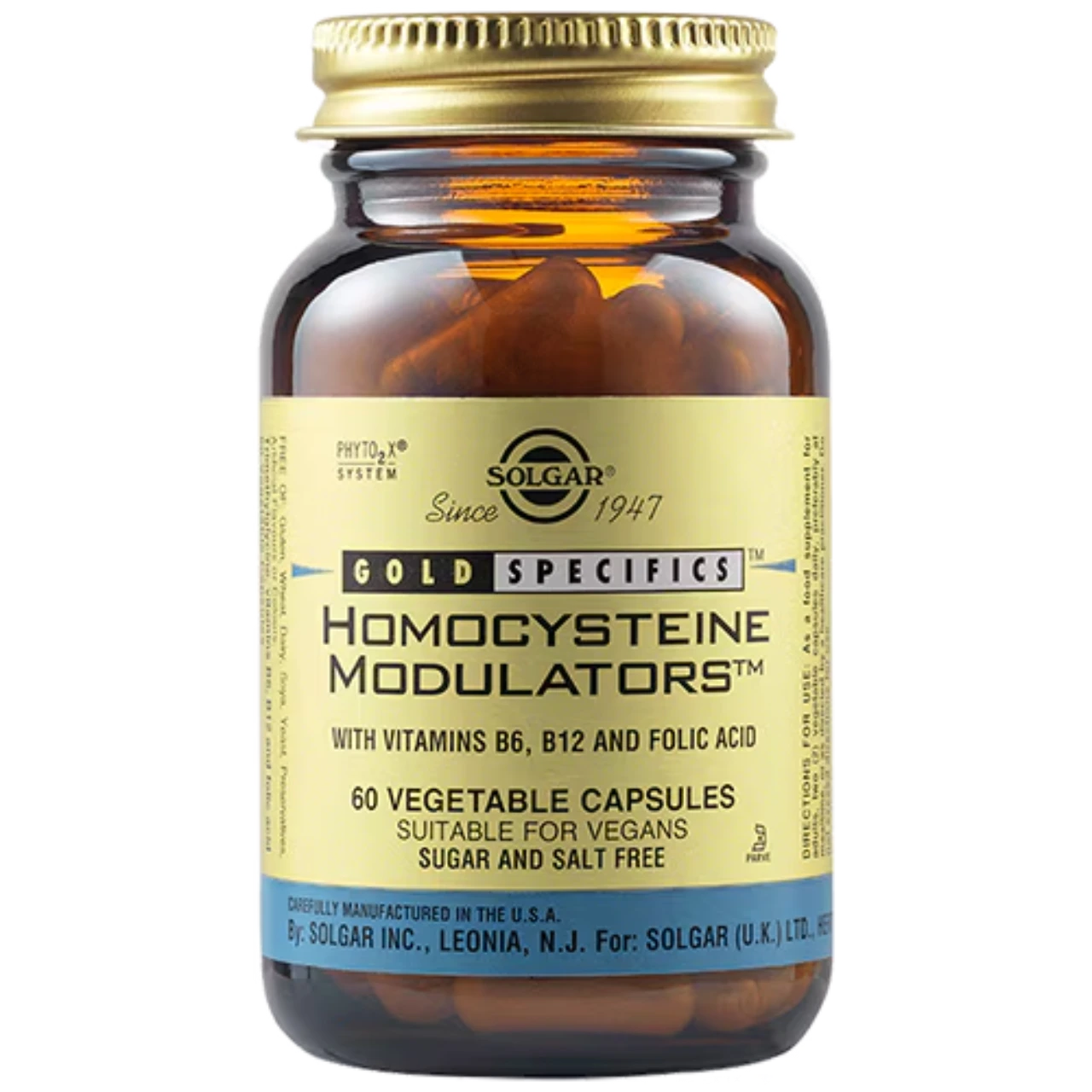 Solgar Gold Specifics Homocysteine Modulators - Supports healthy homocysteine levels and cardiovascular health.