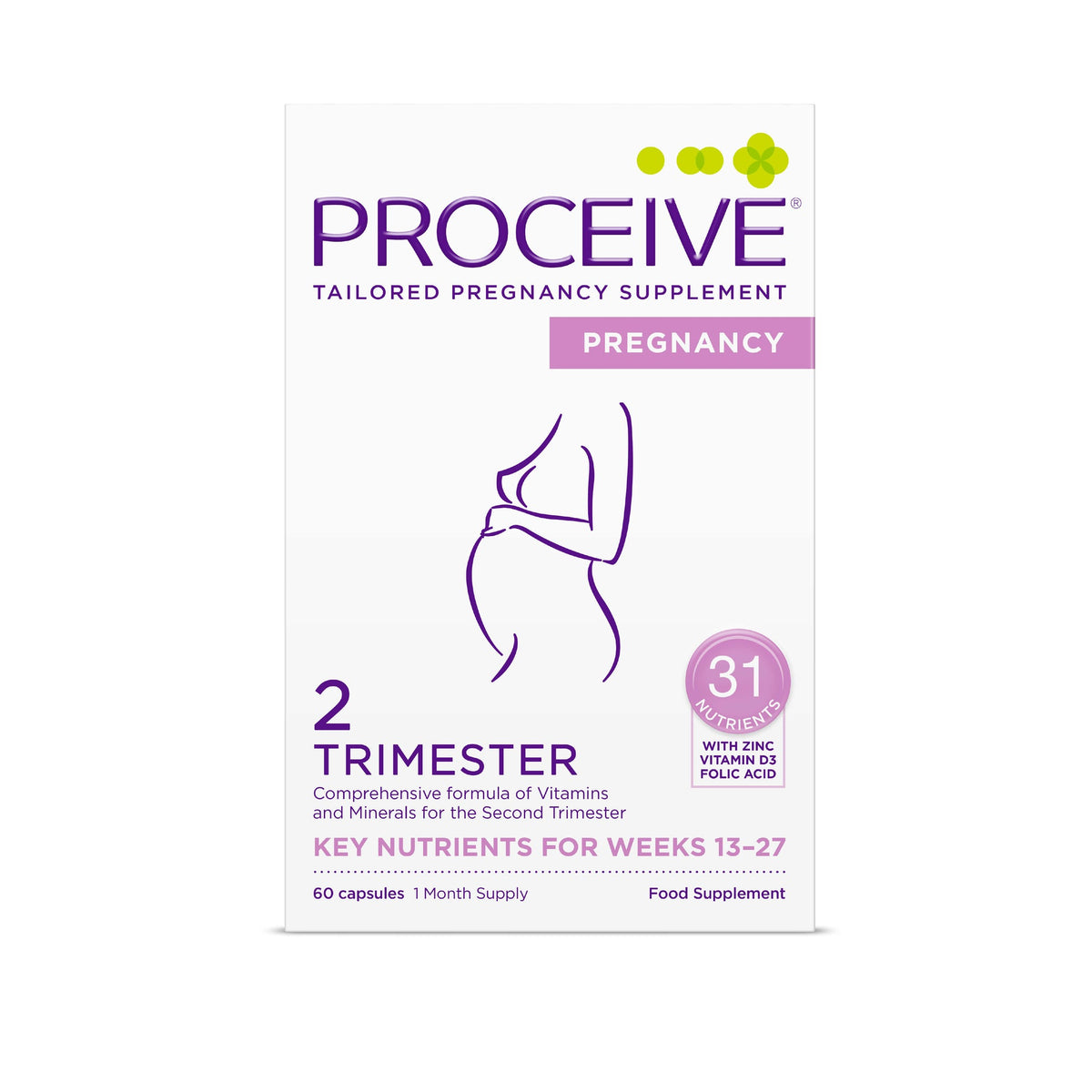 Proceive Pregnancy Trimester 2 – 60 Capsules