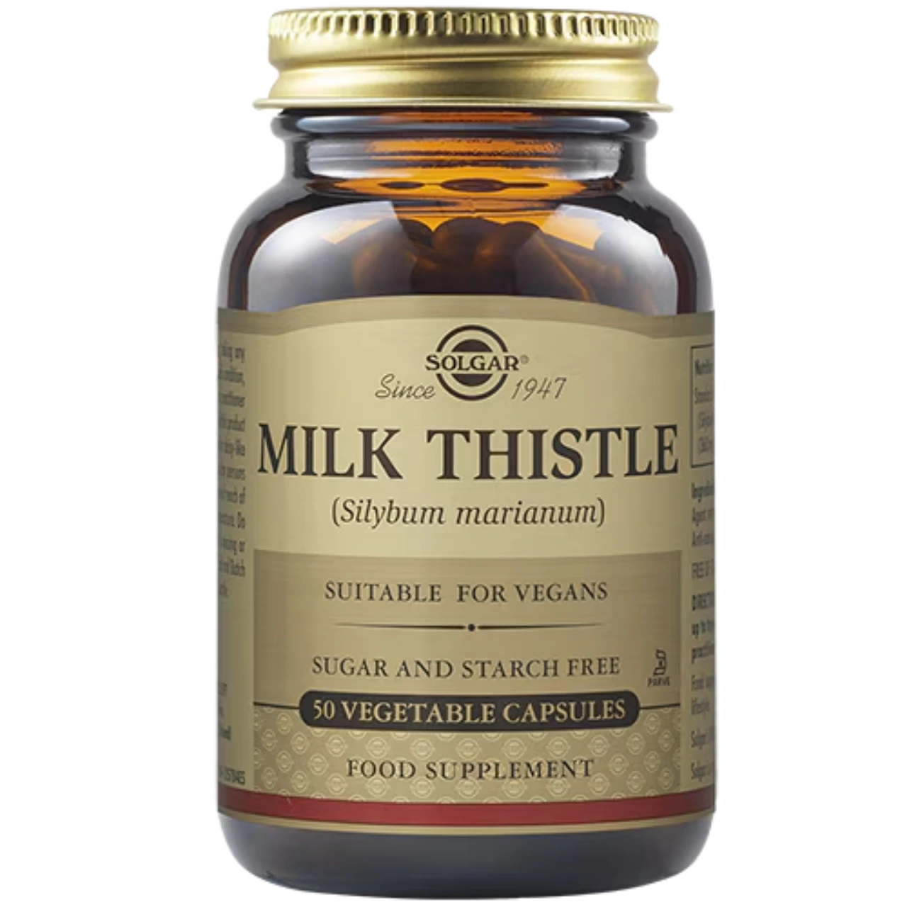 Solgar Milk Thistle - Promotes liver health and detoxification.