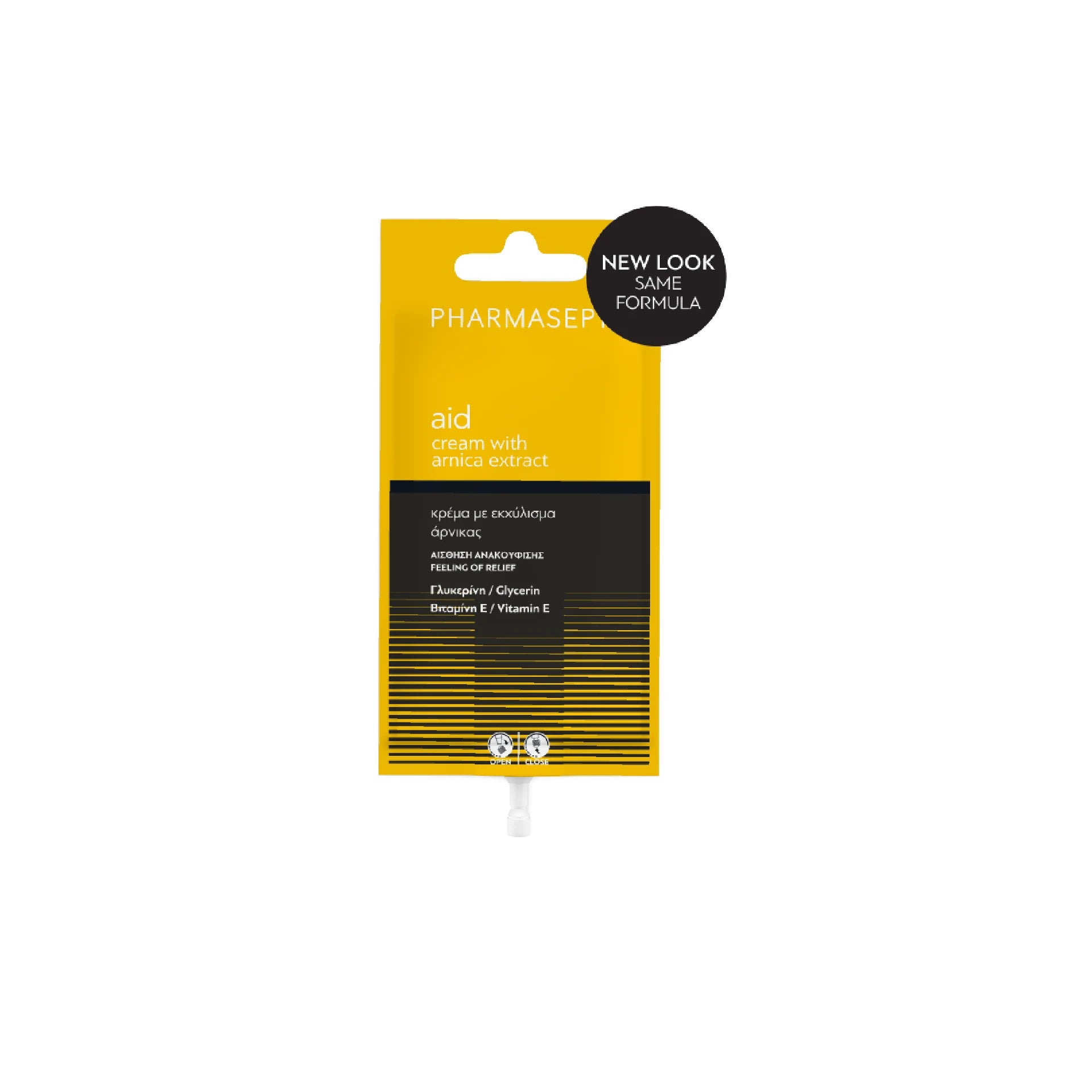 Cream with Arnica Extract β Immediate relief and soothing action.