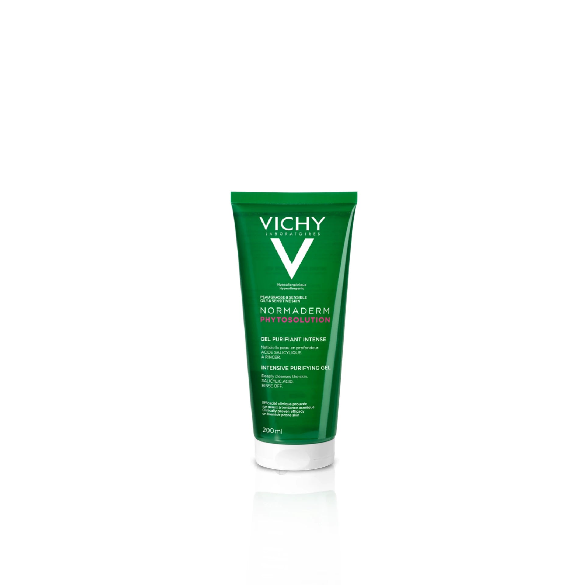 Vichy Normaderm Phytosolution Clay Cleanser - Purifying face wash with clay for oily, acne-prone skin.