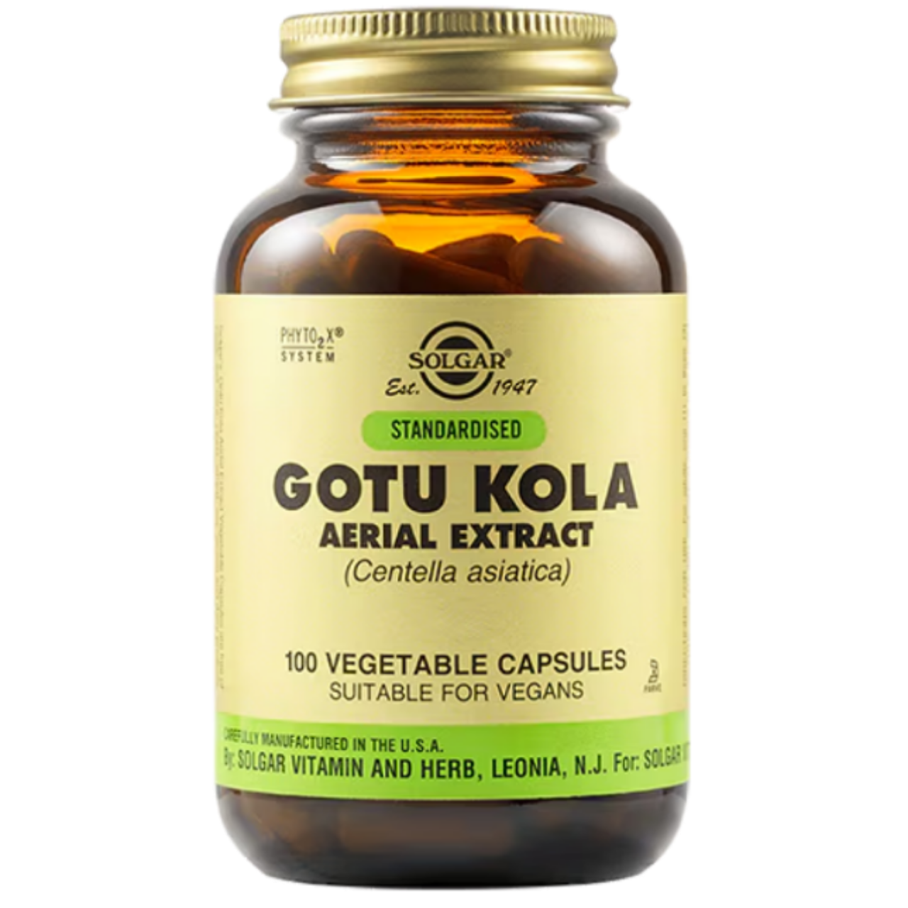 Solgar Gotu Kola Aerial Extract - Supports cognitive and circulatory health.