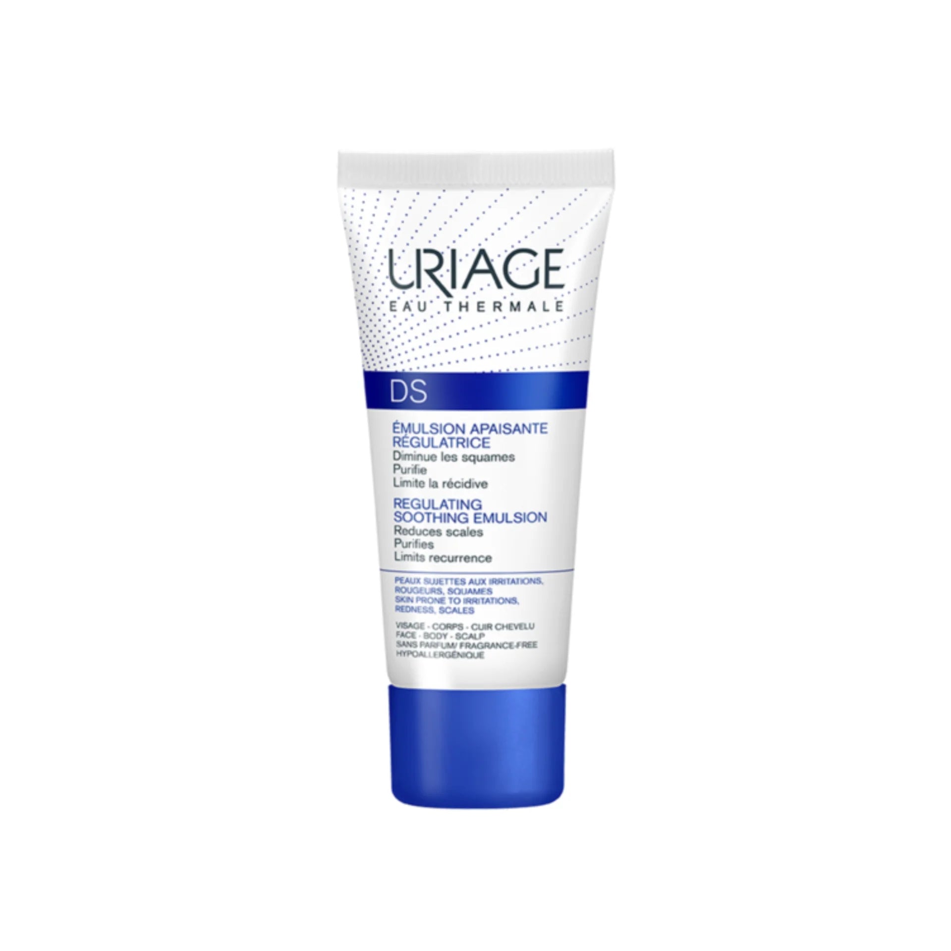 Uriage D.S. Emulsion Cream for calming irritation and redness in sensitive skin.