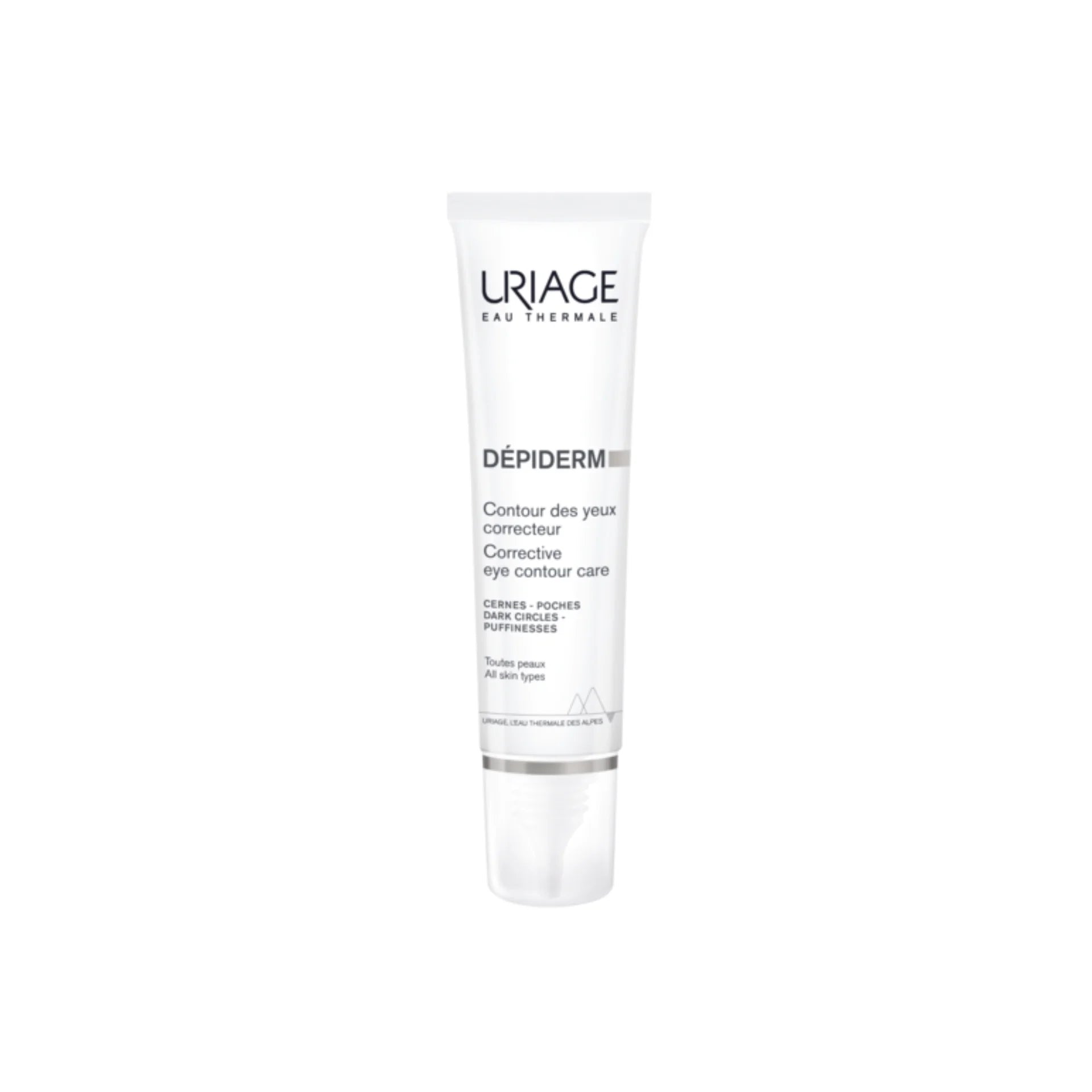 Uriage Depiderm Corrective Eye Contour Care for dark spot correction and puffiness reduction.