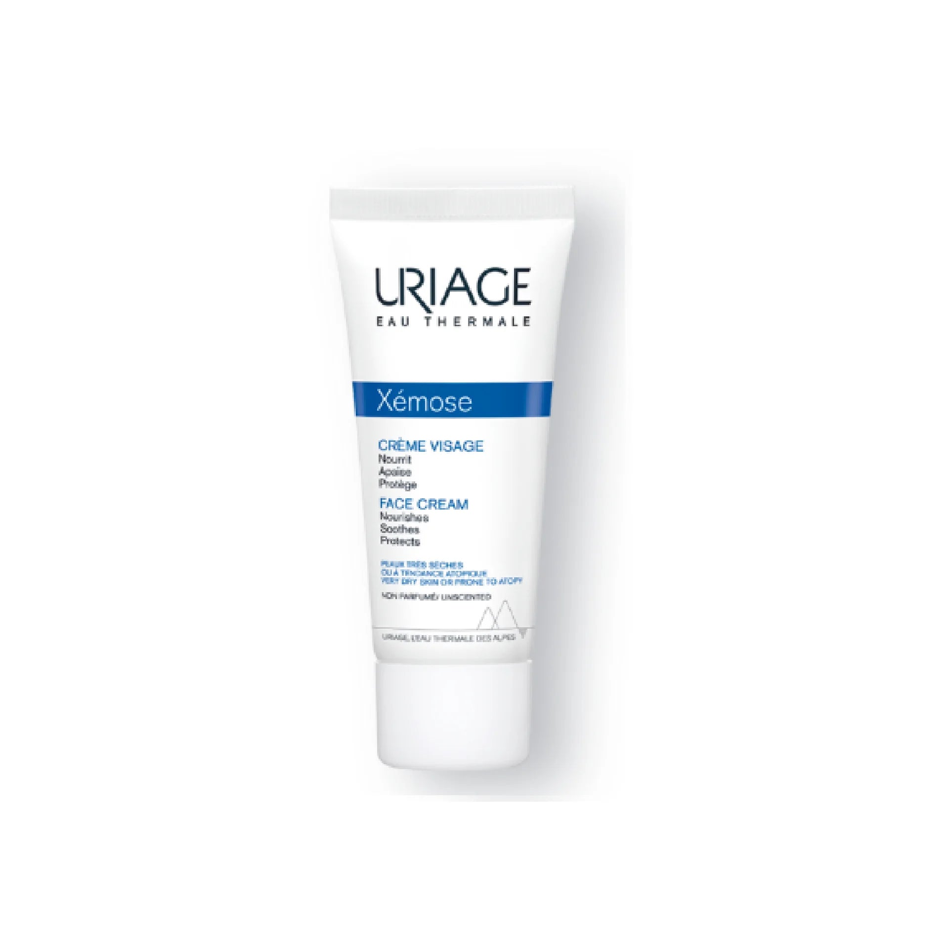 Uriage Xémose Face Cream for intense hydration of dry and sensitive skin.