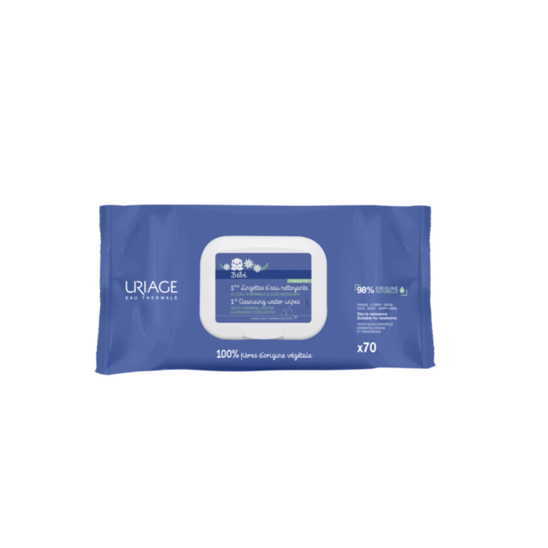 Uriage Baby 1st Cleansing Wipes for gentle and hydrating cleansing of baby&