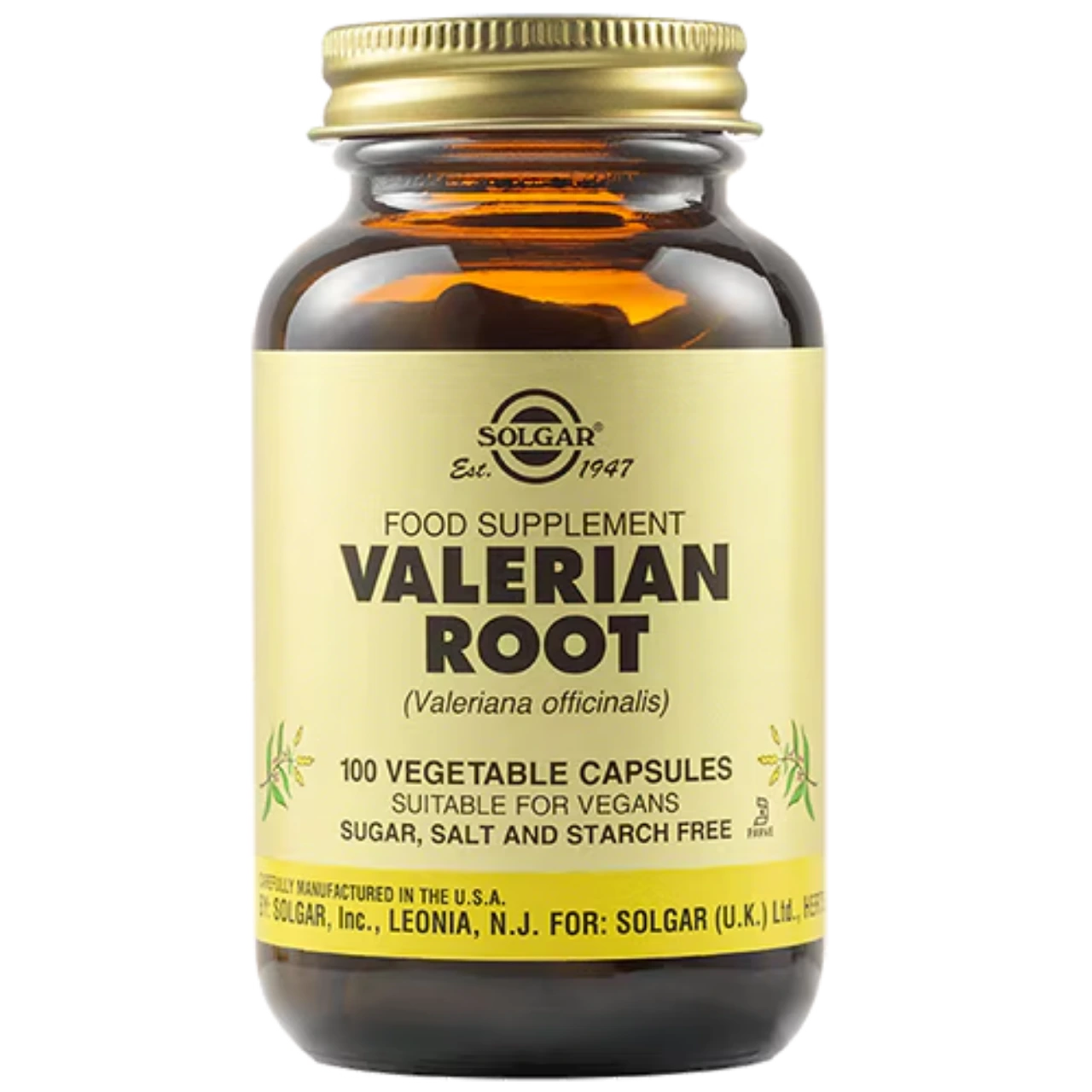 Solgar Valerian Root - Promotes relaxation and sleep quality.
