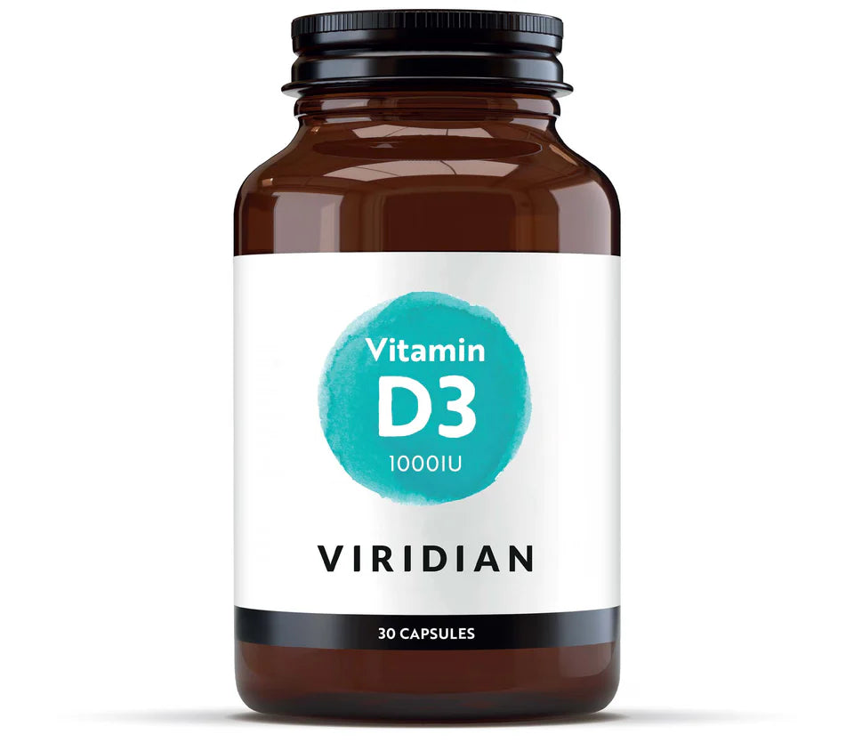 Viridian Vitamin D3 1000iu - Bone, muscle, and immune health support.