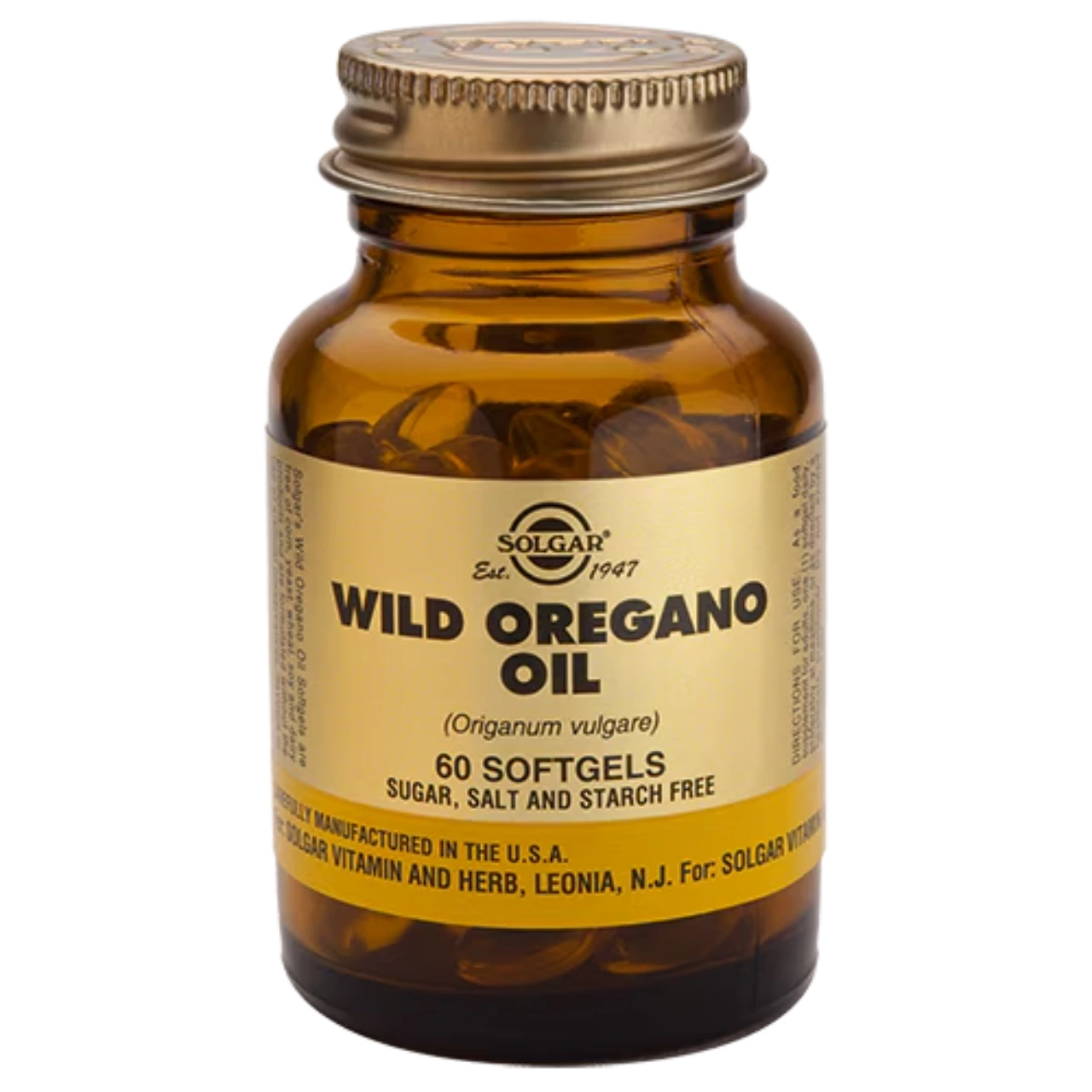 Solgar Wild Oregano Oil Softgels - Supports digestive health and immune function.