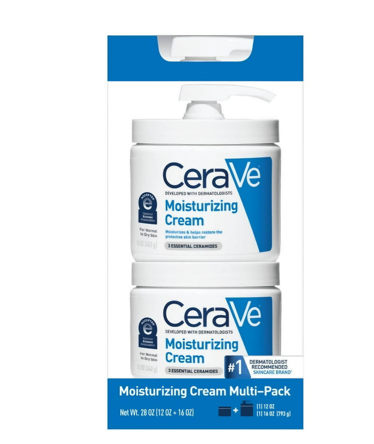 CeraVe Daily Moisturizing Cream Multi Pack 16oz + 12oz