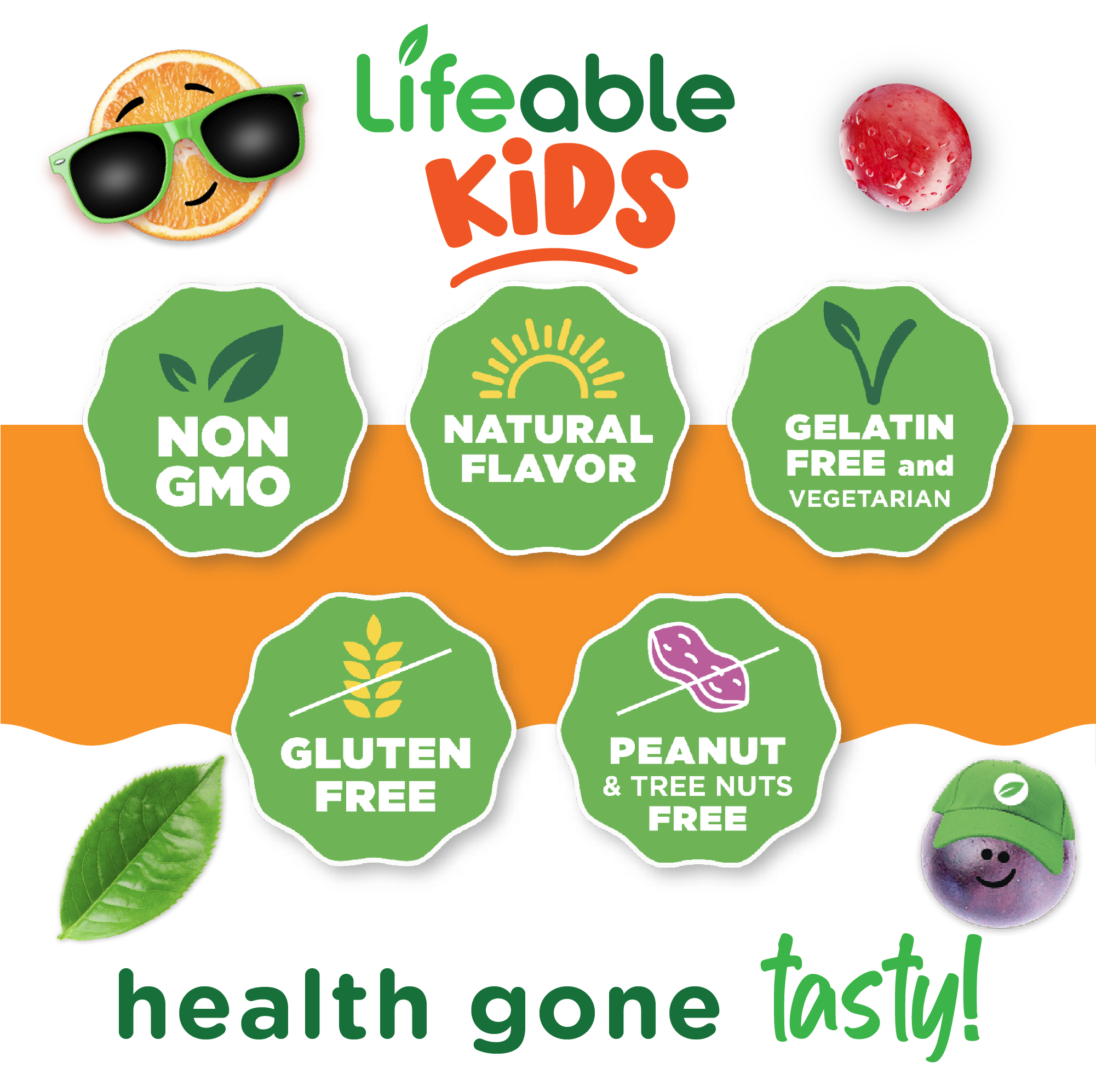 Lifeable Kids Cranberry Gummies for Bladder Health, 60 ct