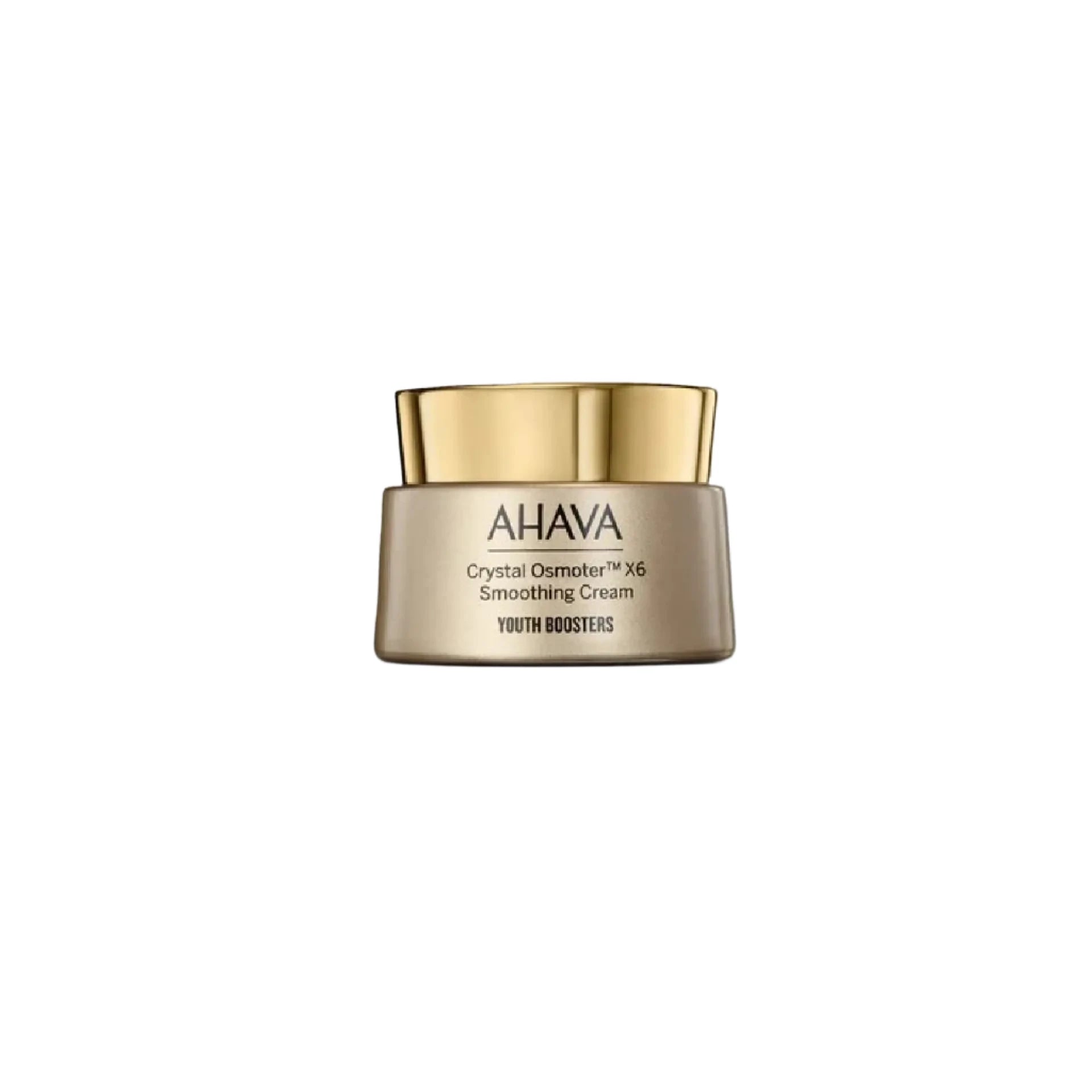 Ahava Crystal Osmoter X6 Smoothing Cream – Hydrating gel-cream with Dead Sea minerals for youthful skin.