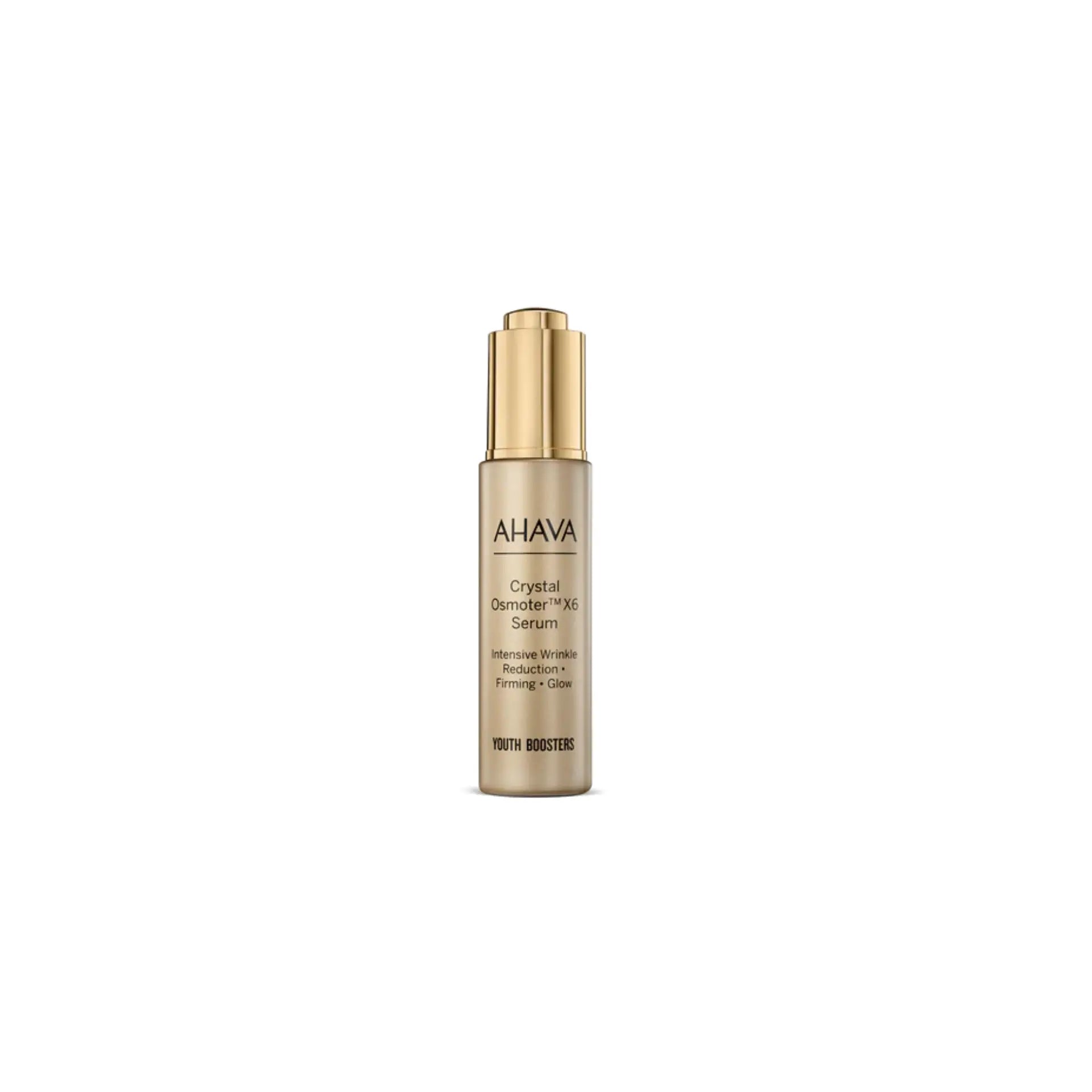 Ahava Crystal Osmoter X6 Facial Serum – Mineral-rich serum for smoother, youthful skin.