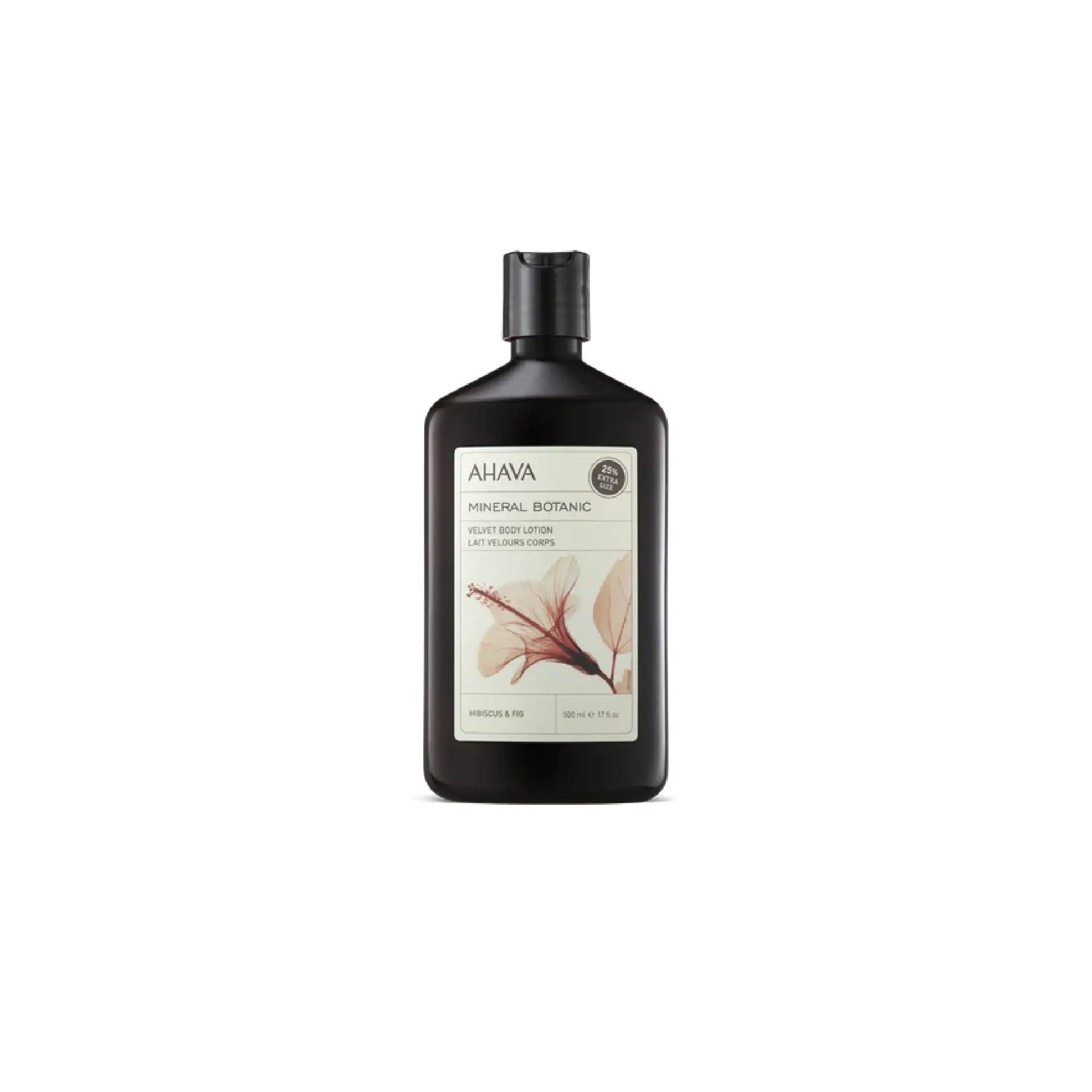 AHAVA Mineral Botanic Body Lotion with Hibiscus & Fig for hydration and nourishment.