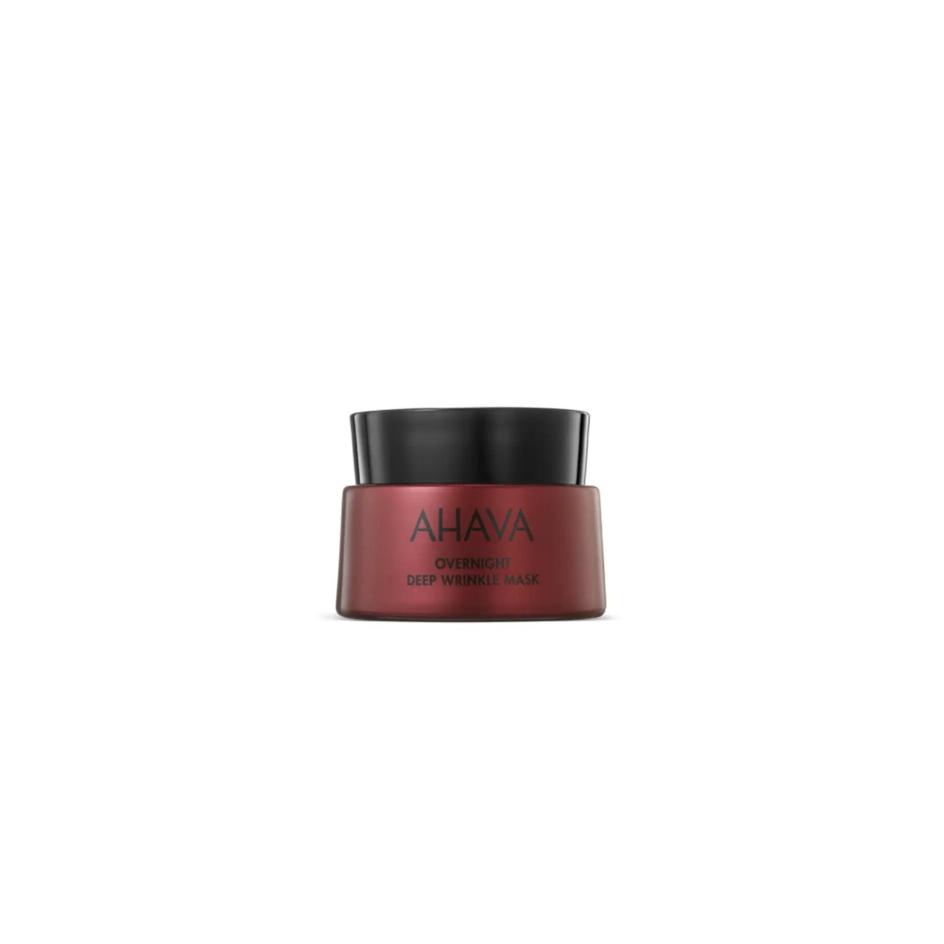 AHAVA Overnight Deep Wrinkle Mask for nighttime wrinkle repair and hydration.