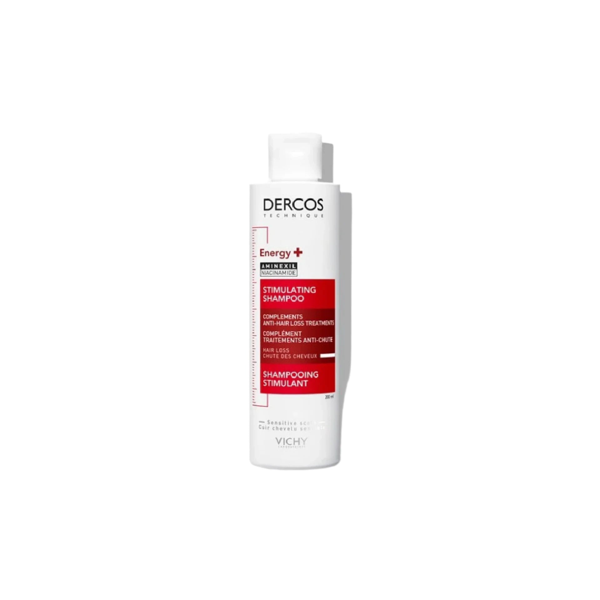 Vichy Dercos Energizing Shampoo - Strengthening shampoo for hair loss prevention.