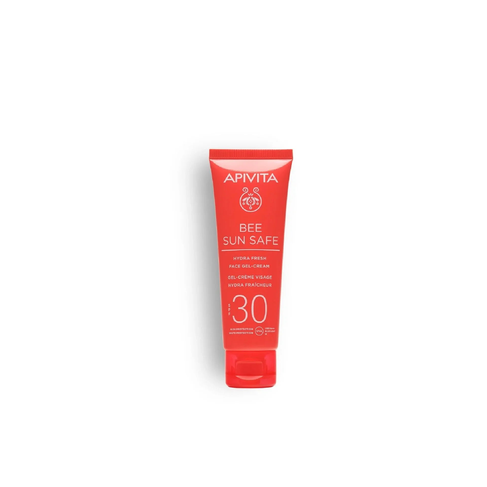 Apivita Bee Sun Safe Hydra Fresh Face Gel-Cream SPF30 β Lightweight moisturizer with SPF30 for daily sun protection.